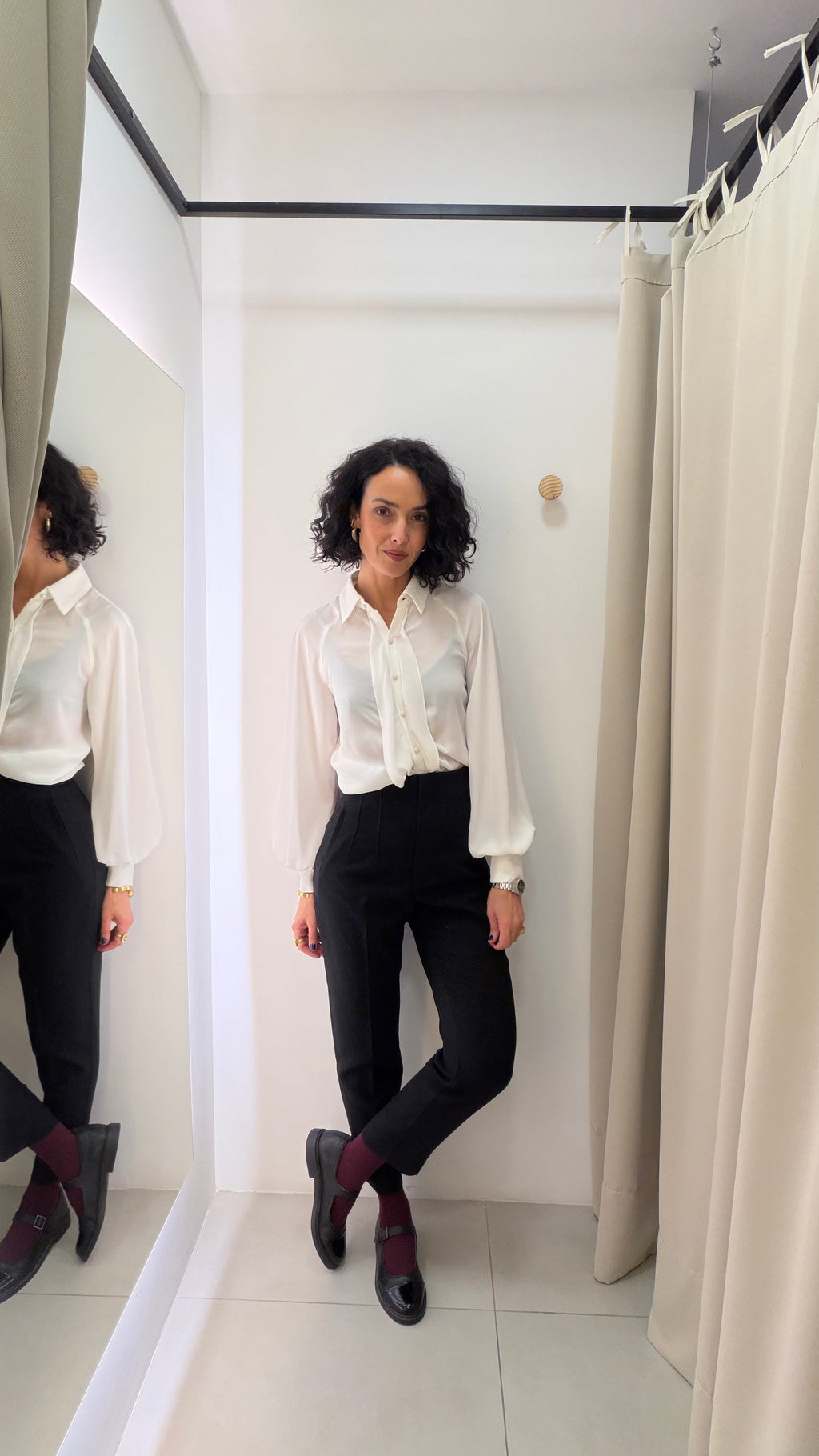 Calça preta Zara