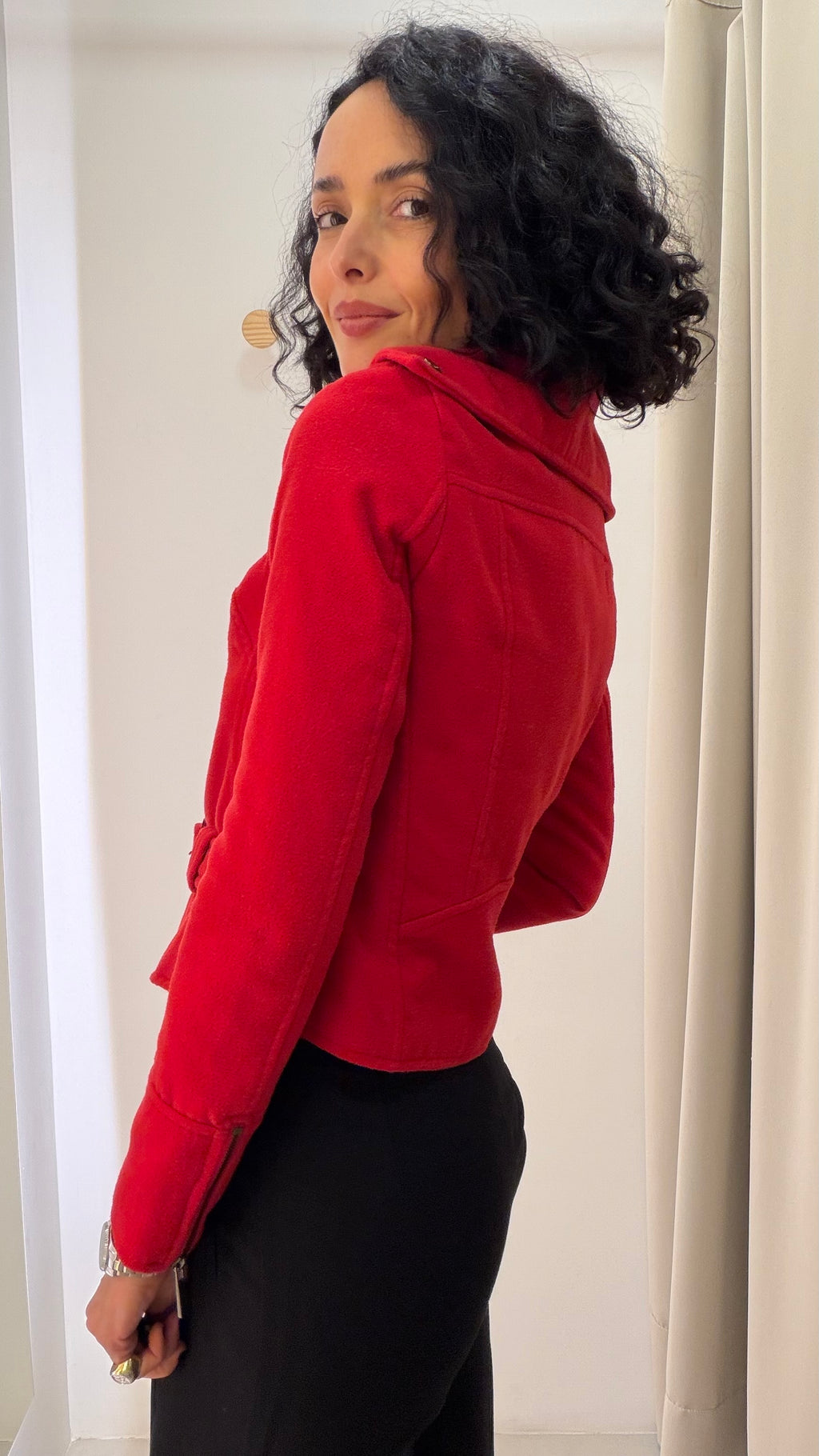 Casaco Vermelho com Lã Canal