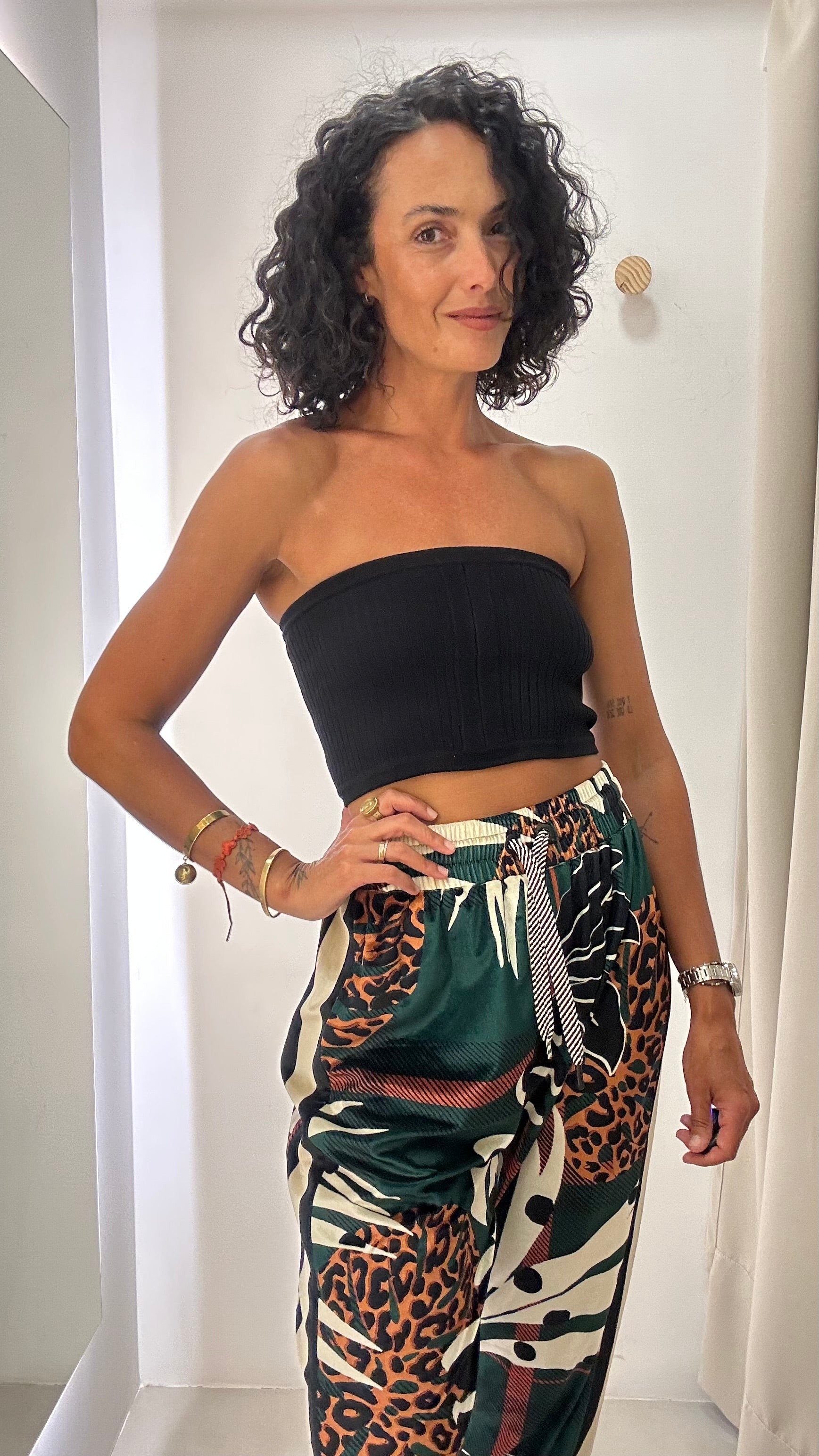 Cropped Preto Animale