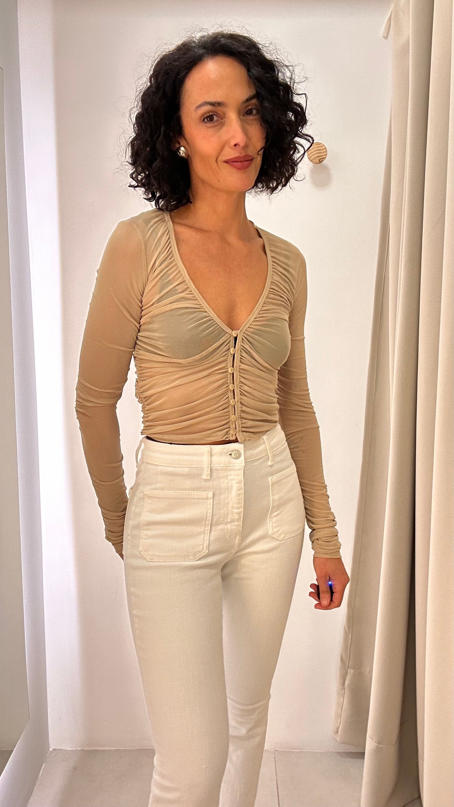 Blusa tule Zara