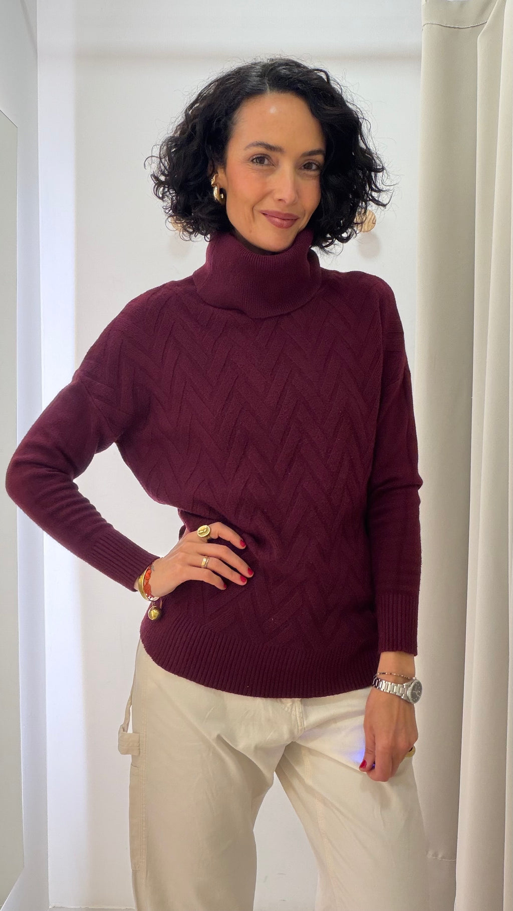 Tricot Bordô