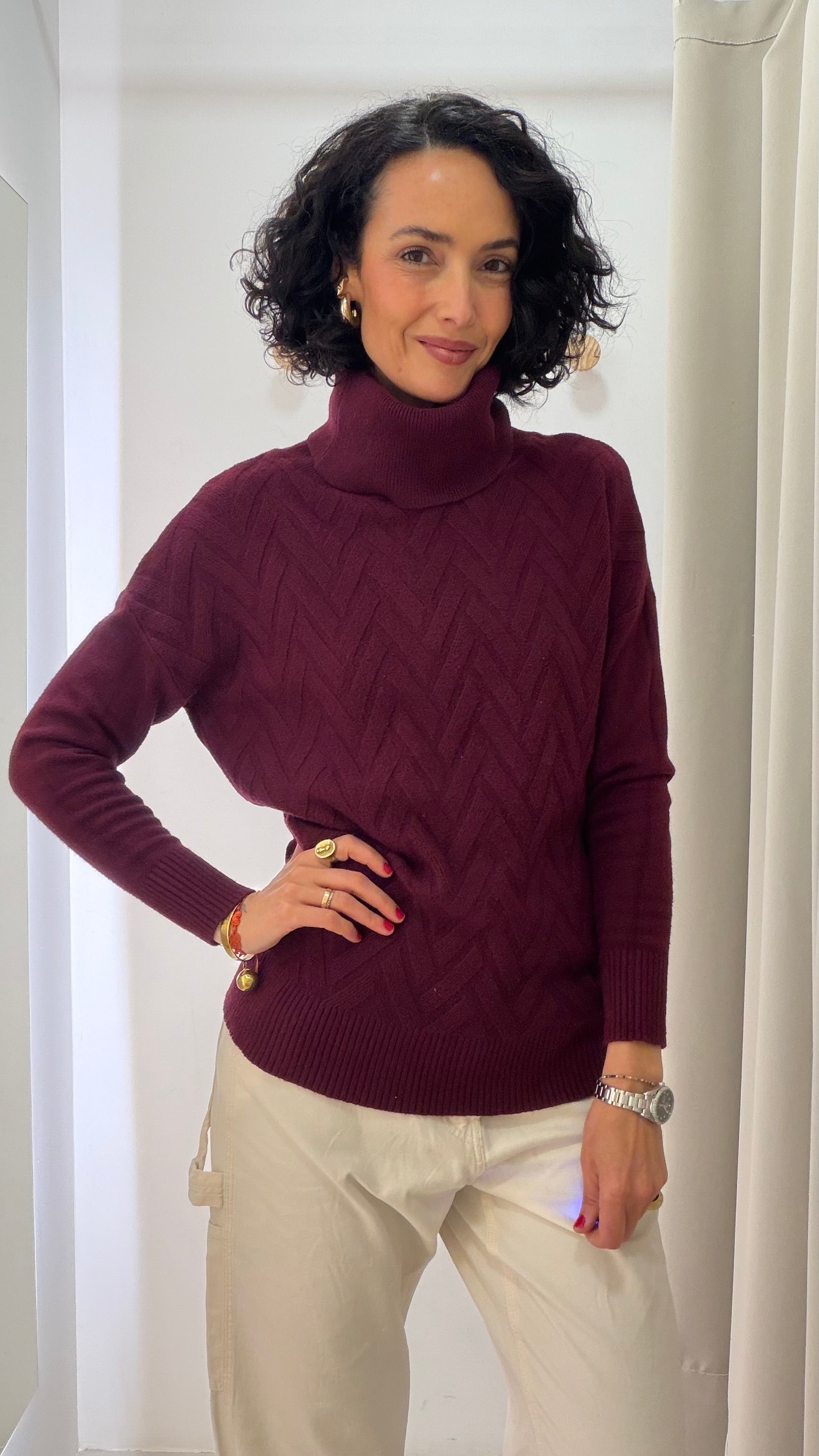 Tricot Bordô