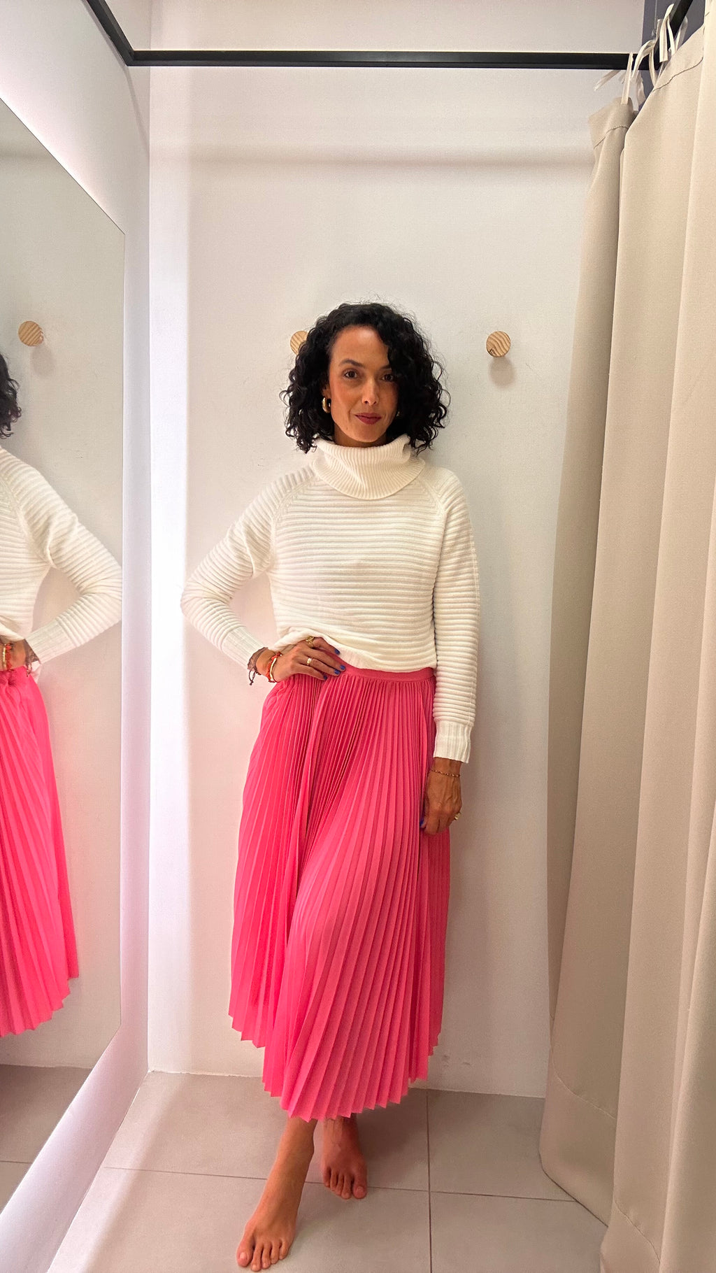 Saia Plissada Rosa Sly Wear