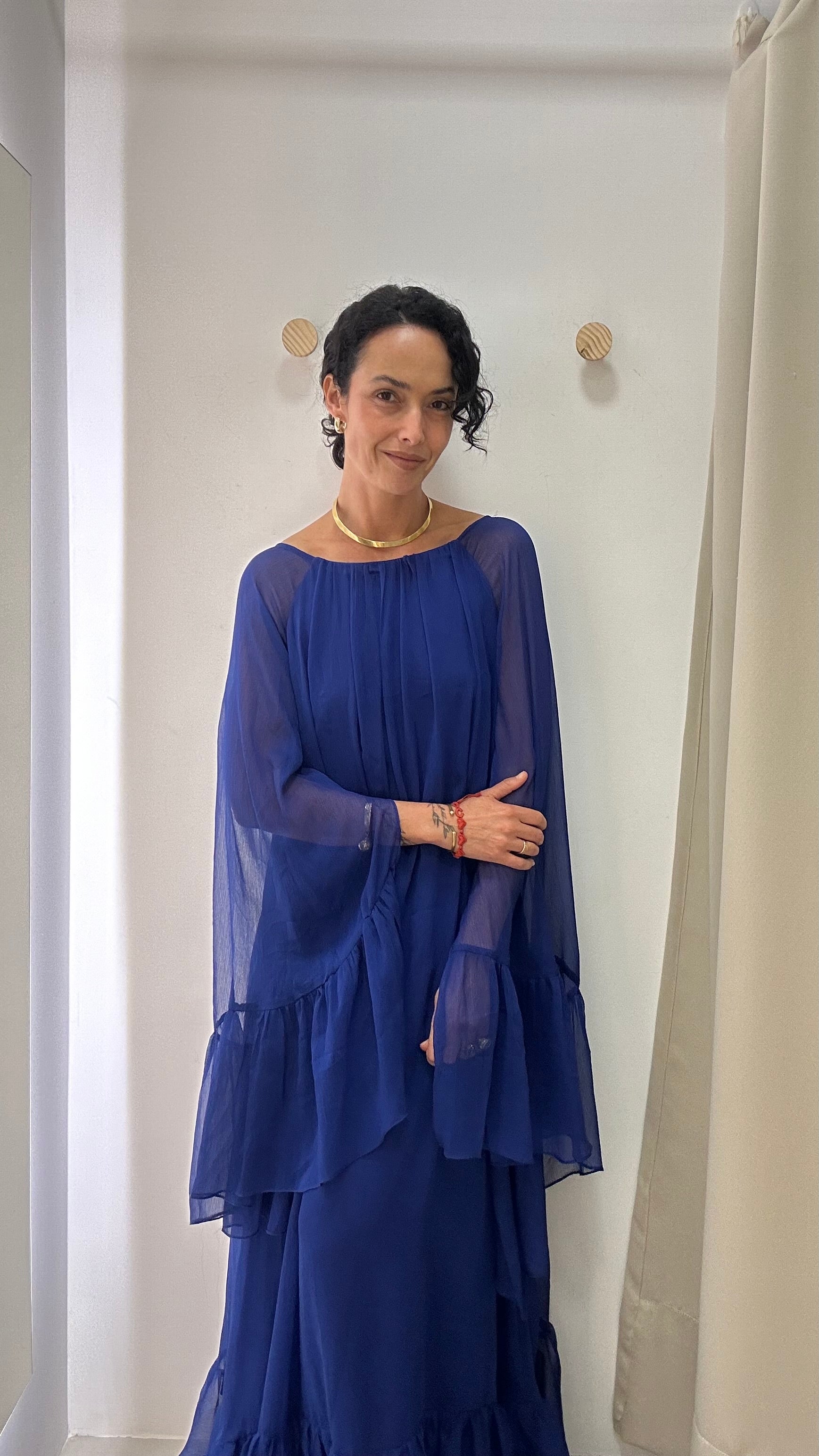 Vestido de Festa Azul Royal Longo