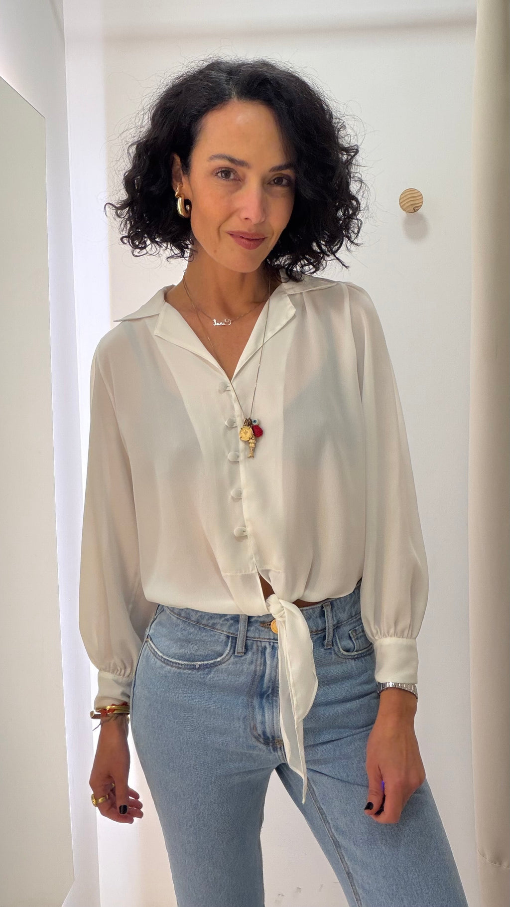 Blusa Branca Laureen