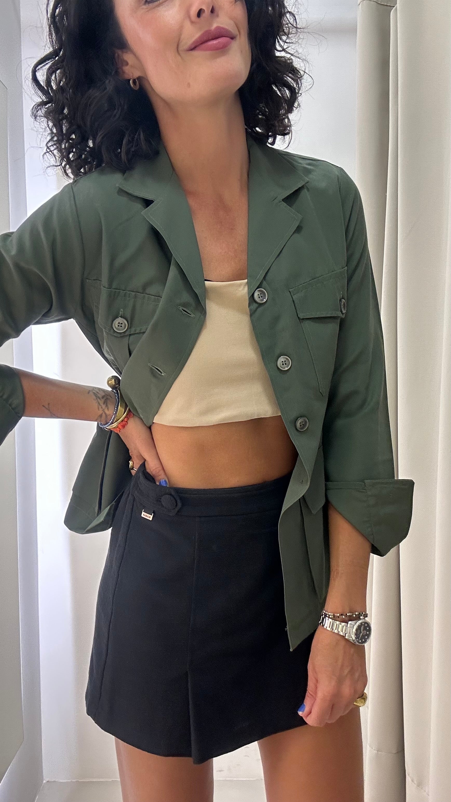 Jaqueta Parka Verde Militar