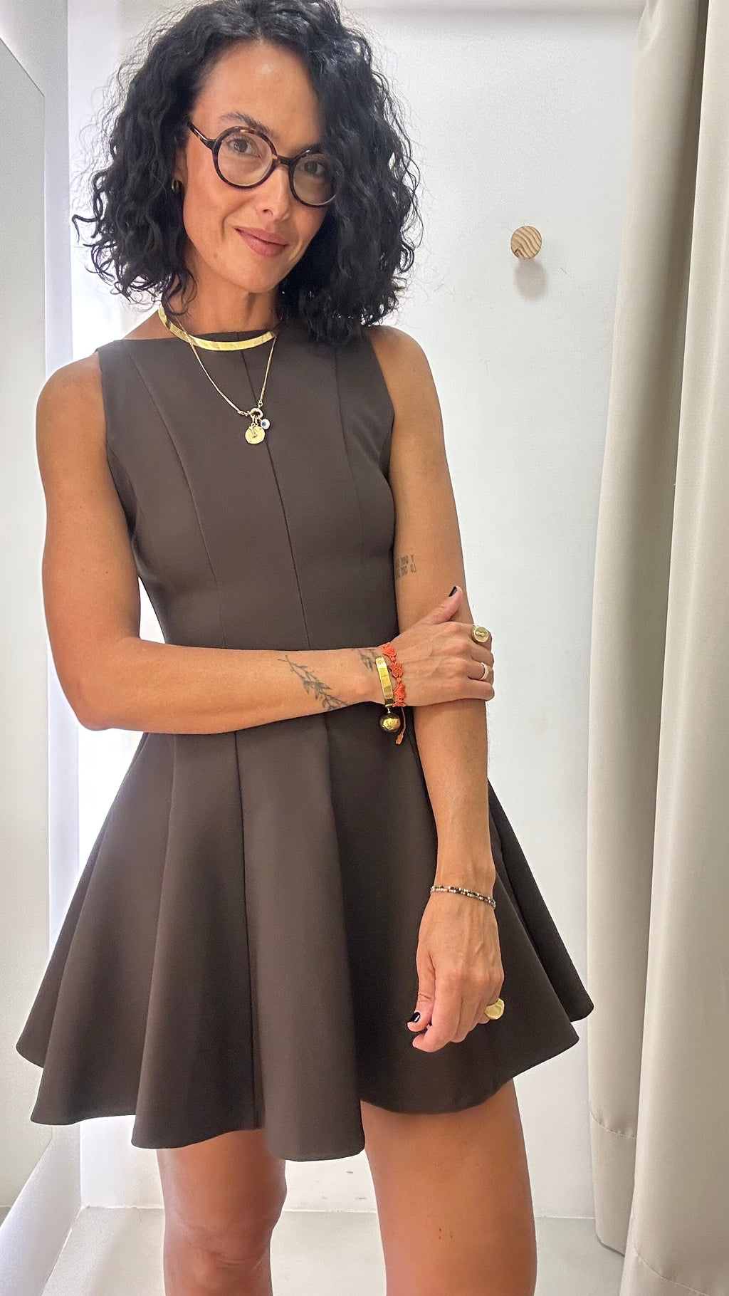Vestido Marrom Zara