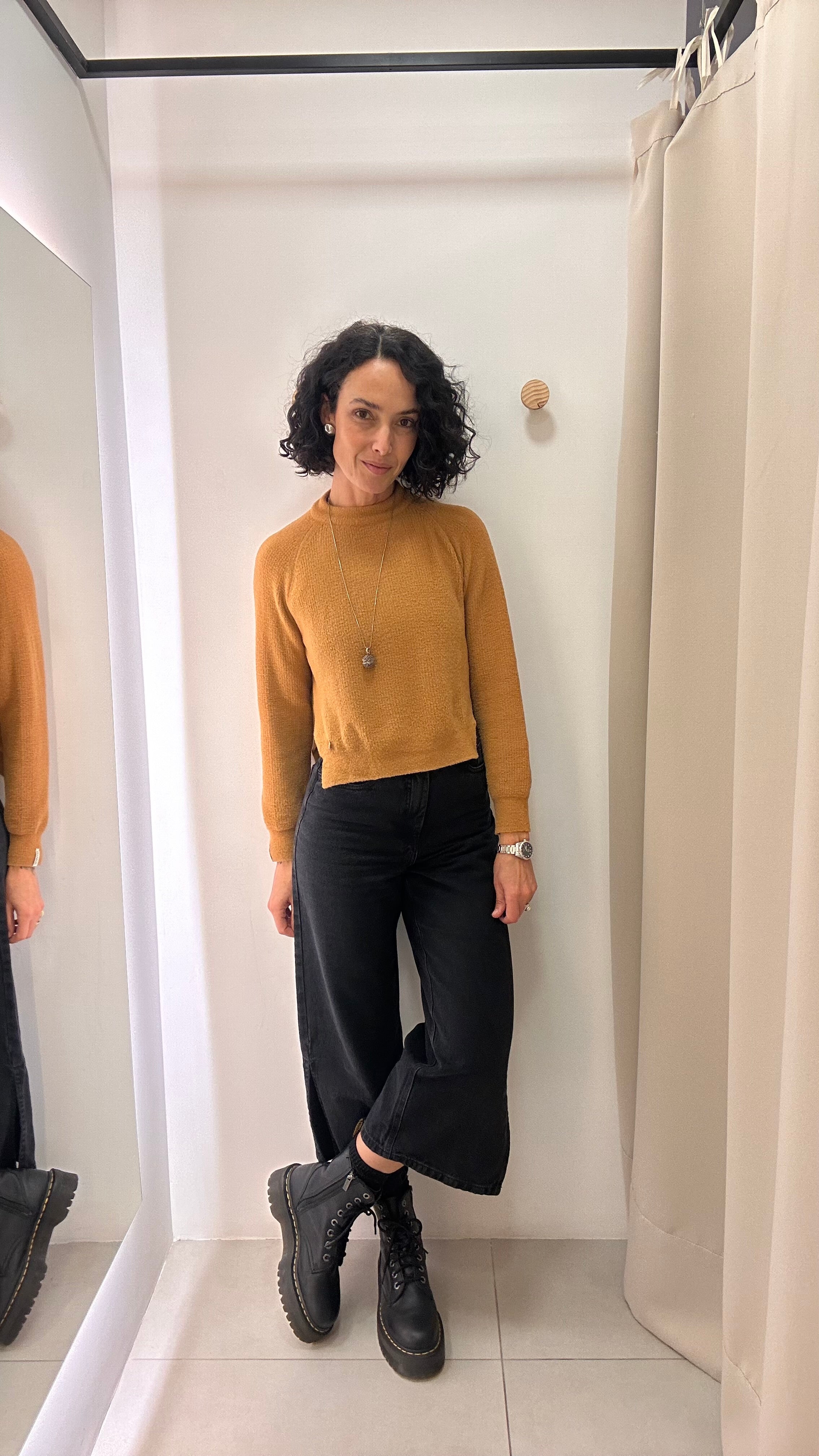 Calça jeans preta Mariaalícia