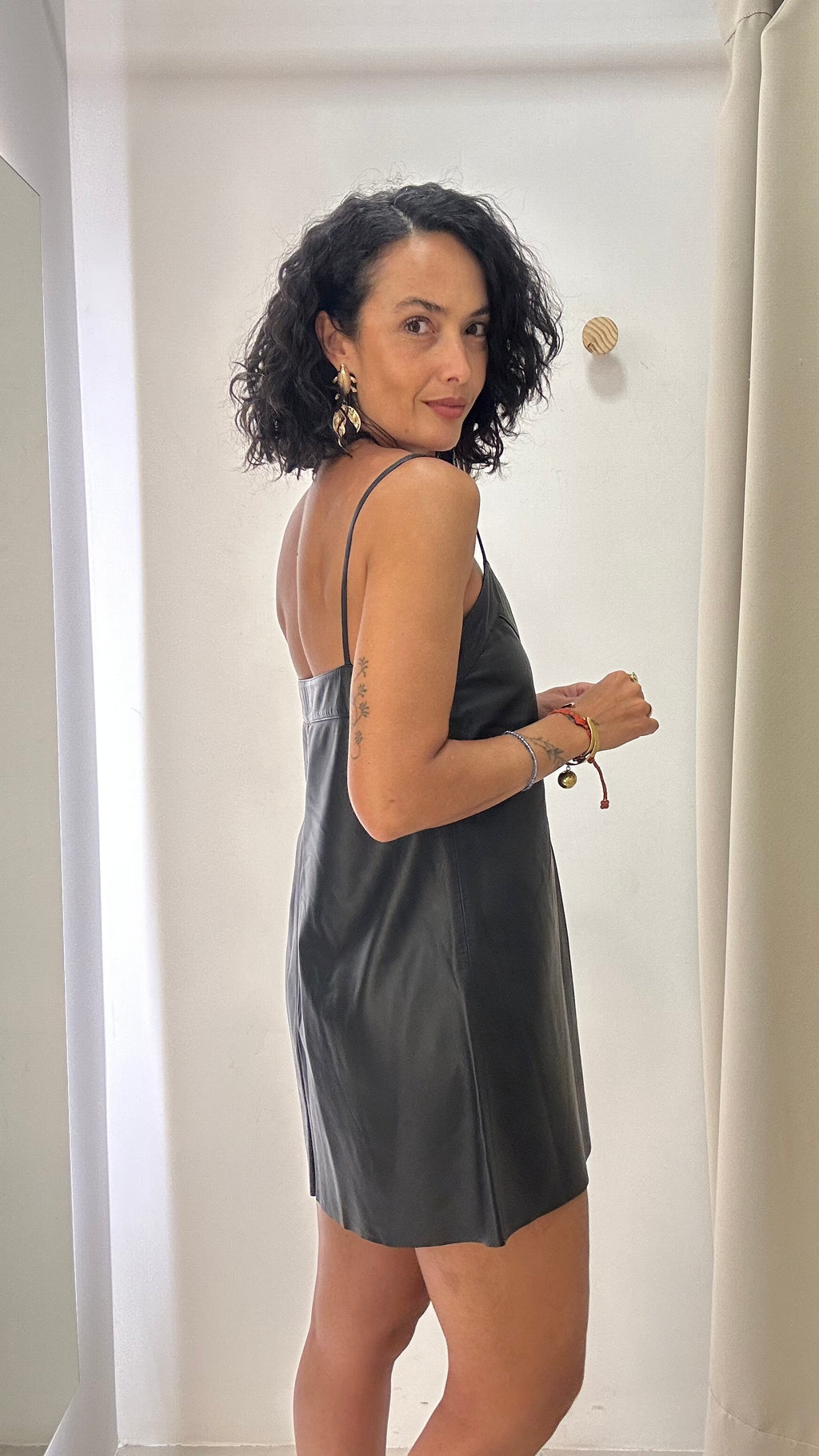 Vestido Couro Tannerie