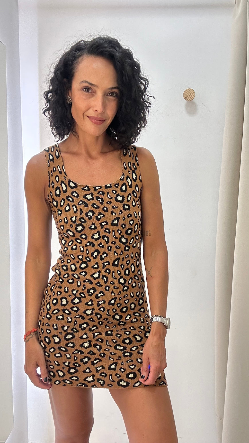 Vestido Animal Print em Malha
