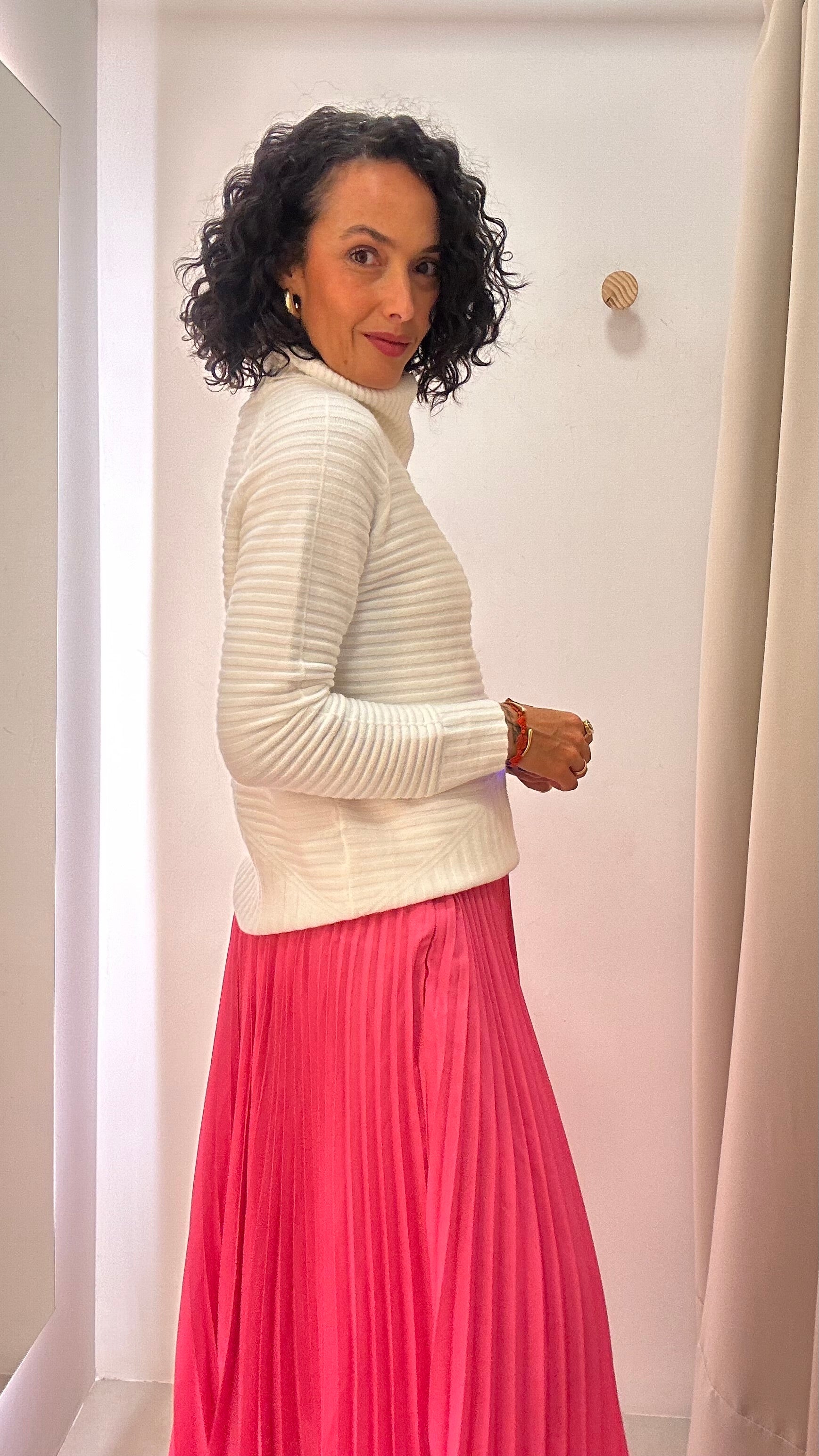 Saia Plissada Rosa Sly Wear