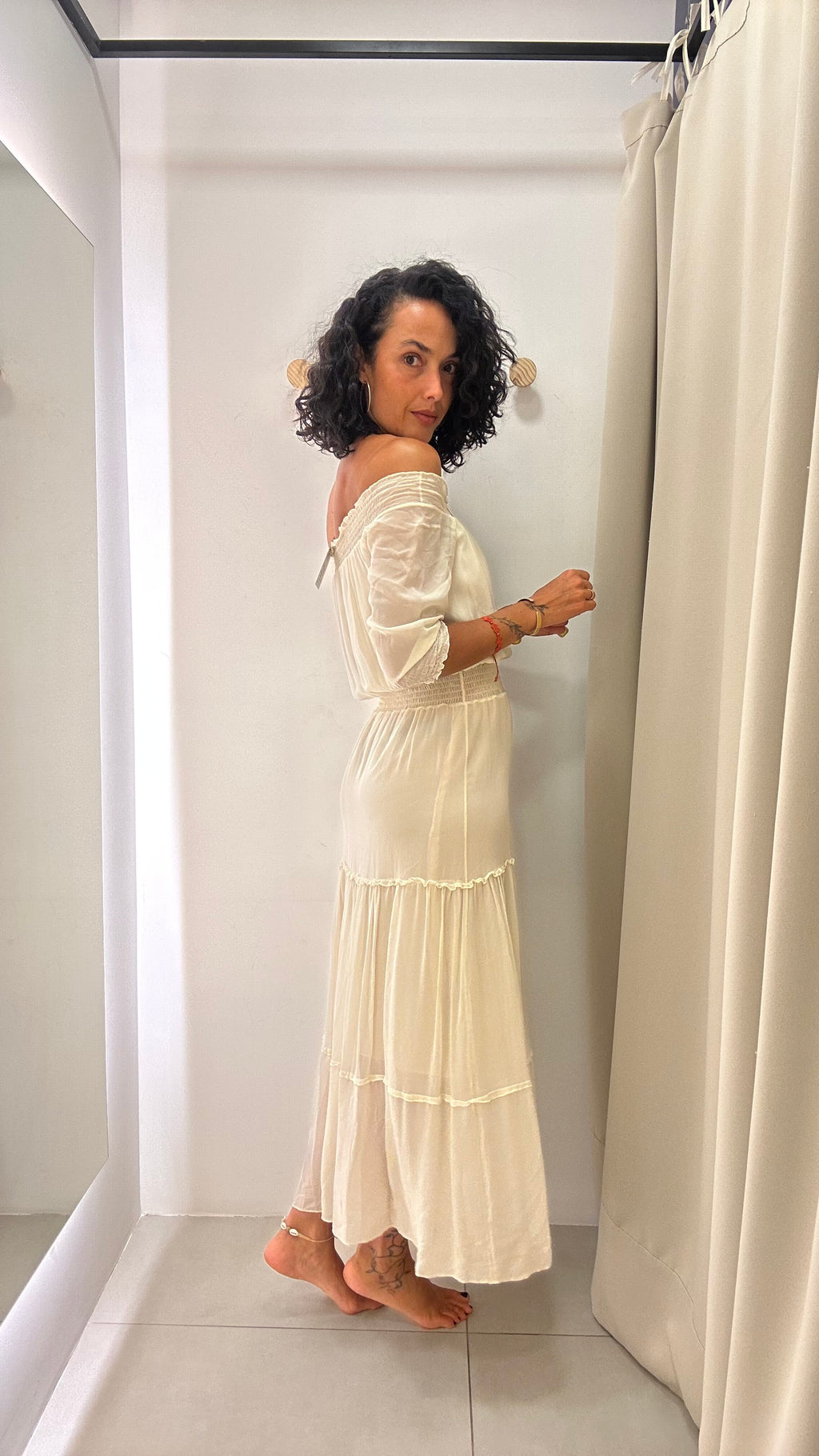 Vestido de Seda Carina Duek