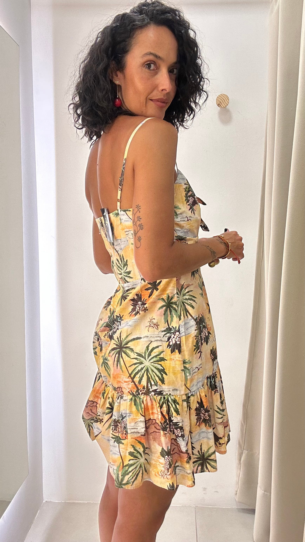 Vestido Estampa Tropical