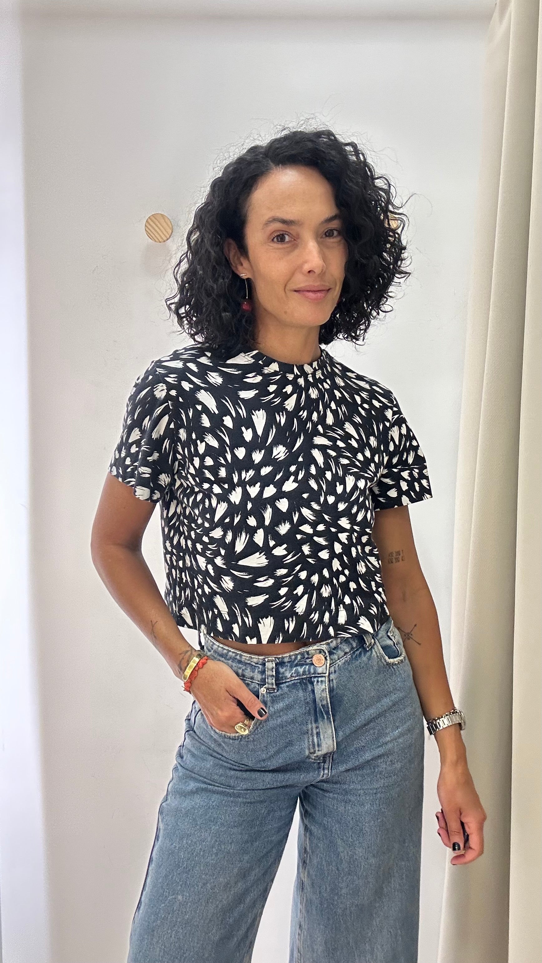 Cropped Preto e Branco