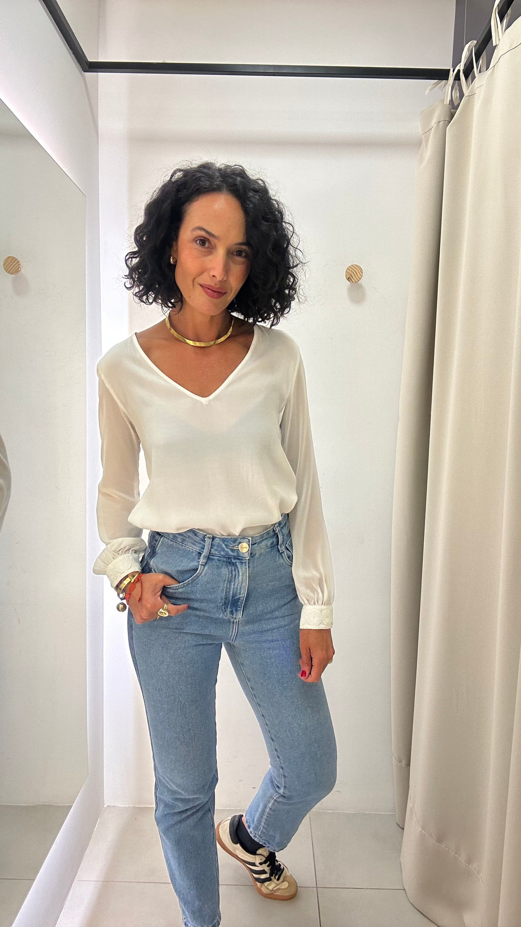 Calça Jeans Shoulder