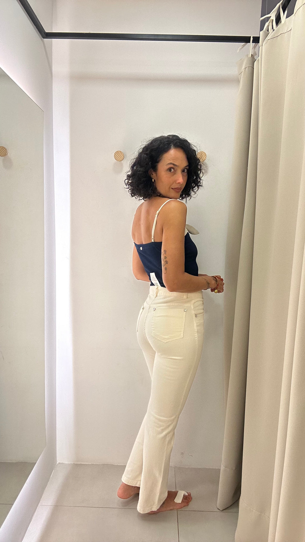 Calça Denim Branca