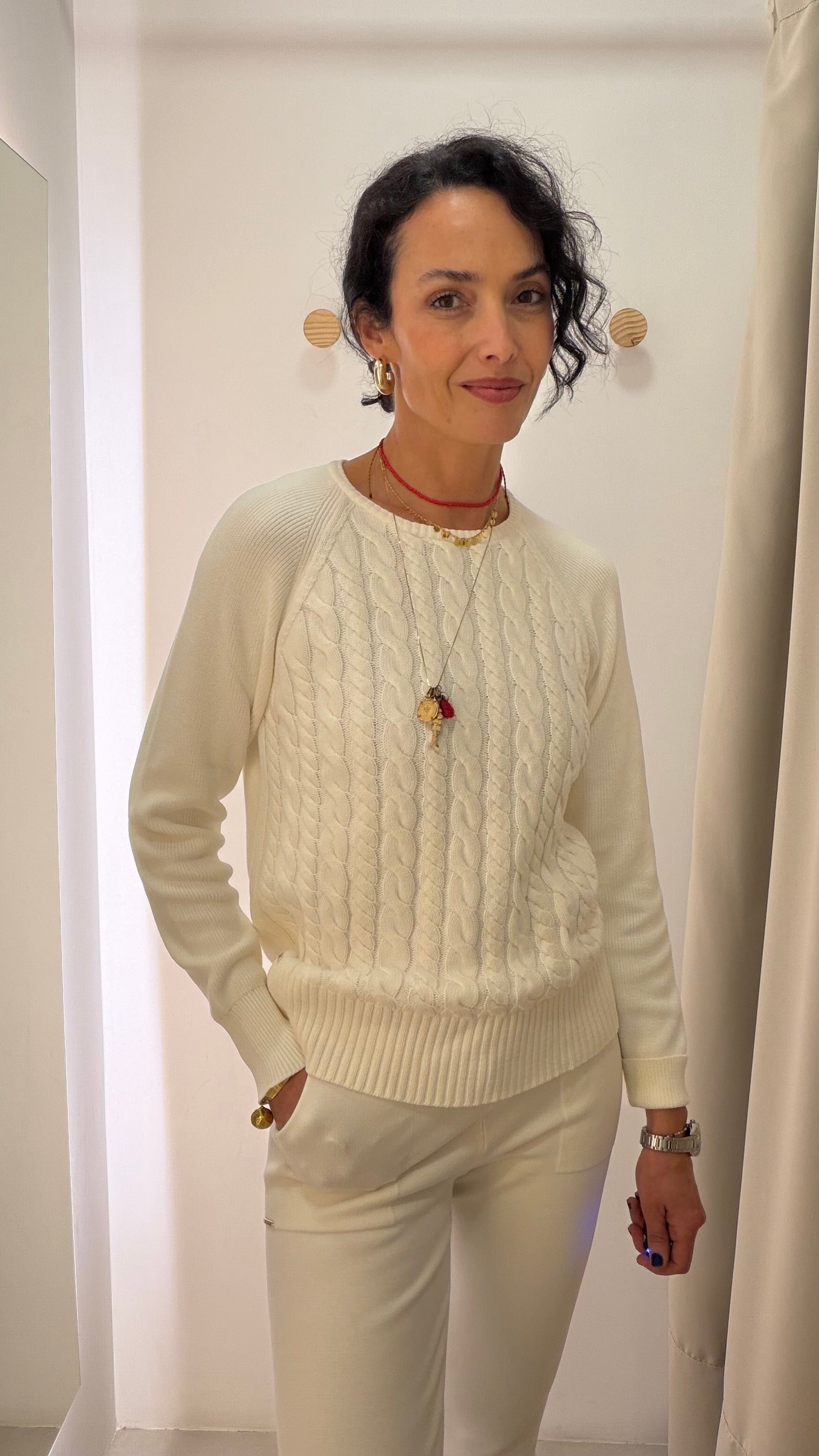Tricot branco Anselmi