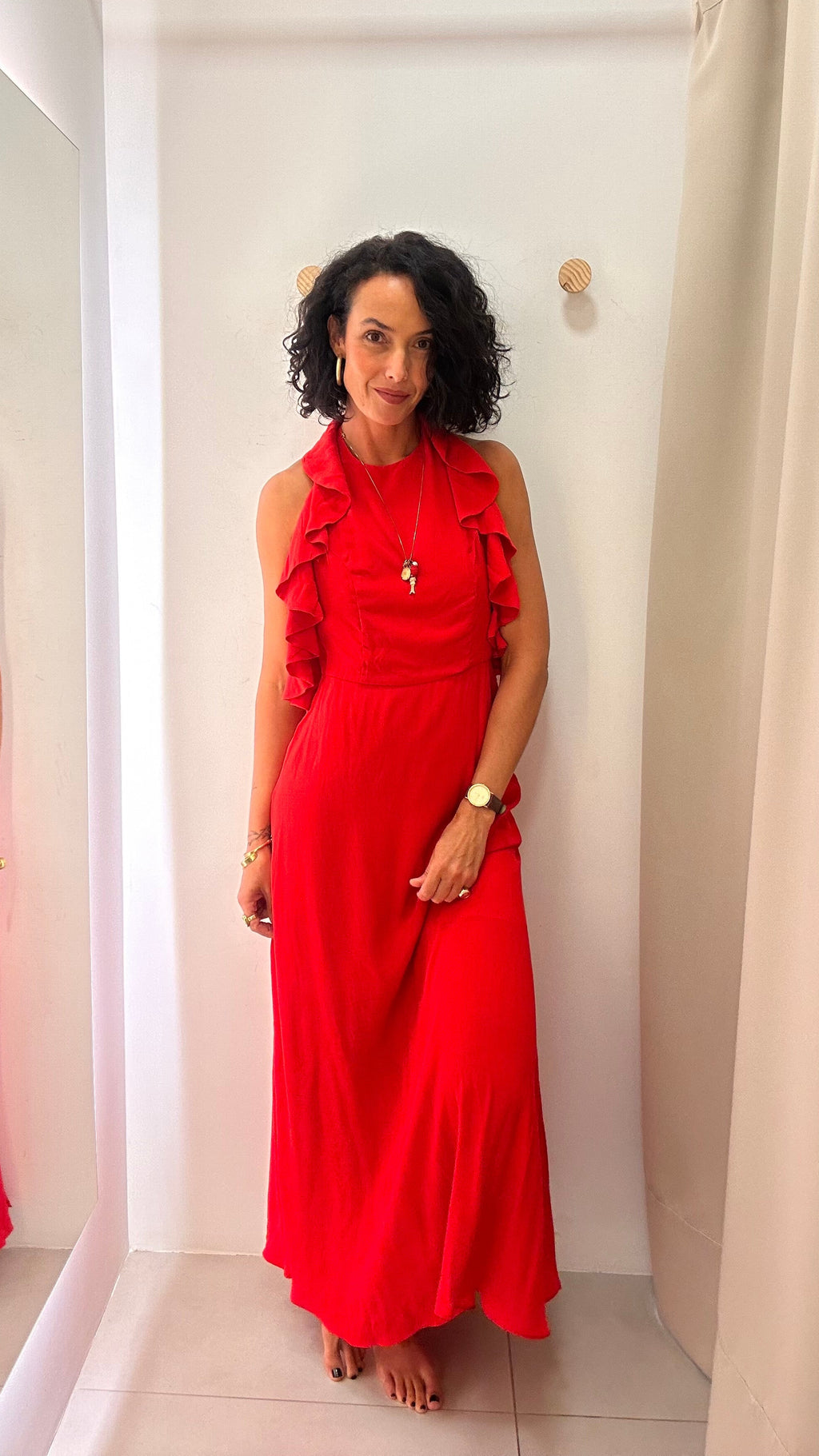 Vestido Vermelho Carmin