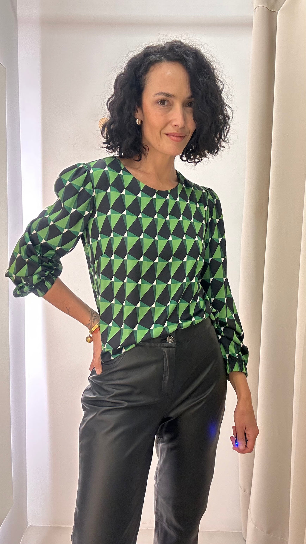 Blusa Verde Angela Xavier