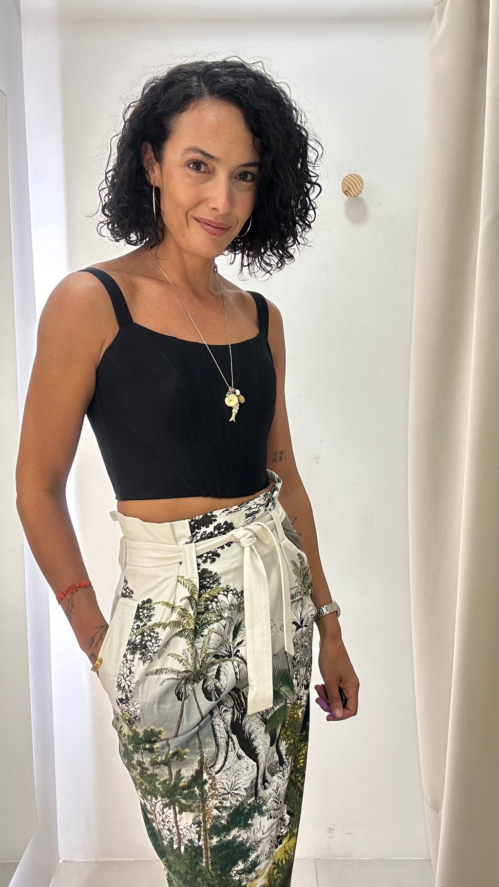 Cropped Corset Preto