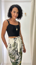 Cropped Corset Preto