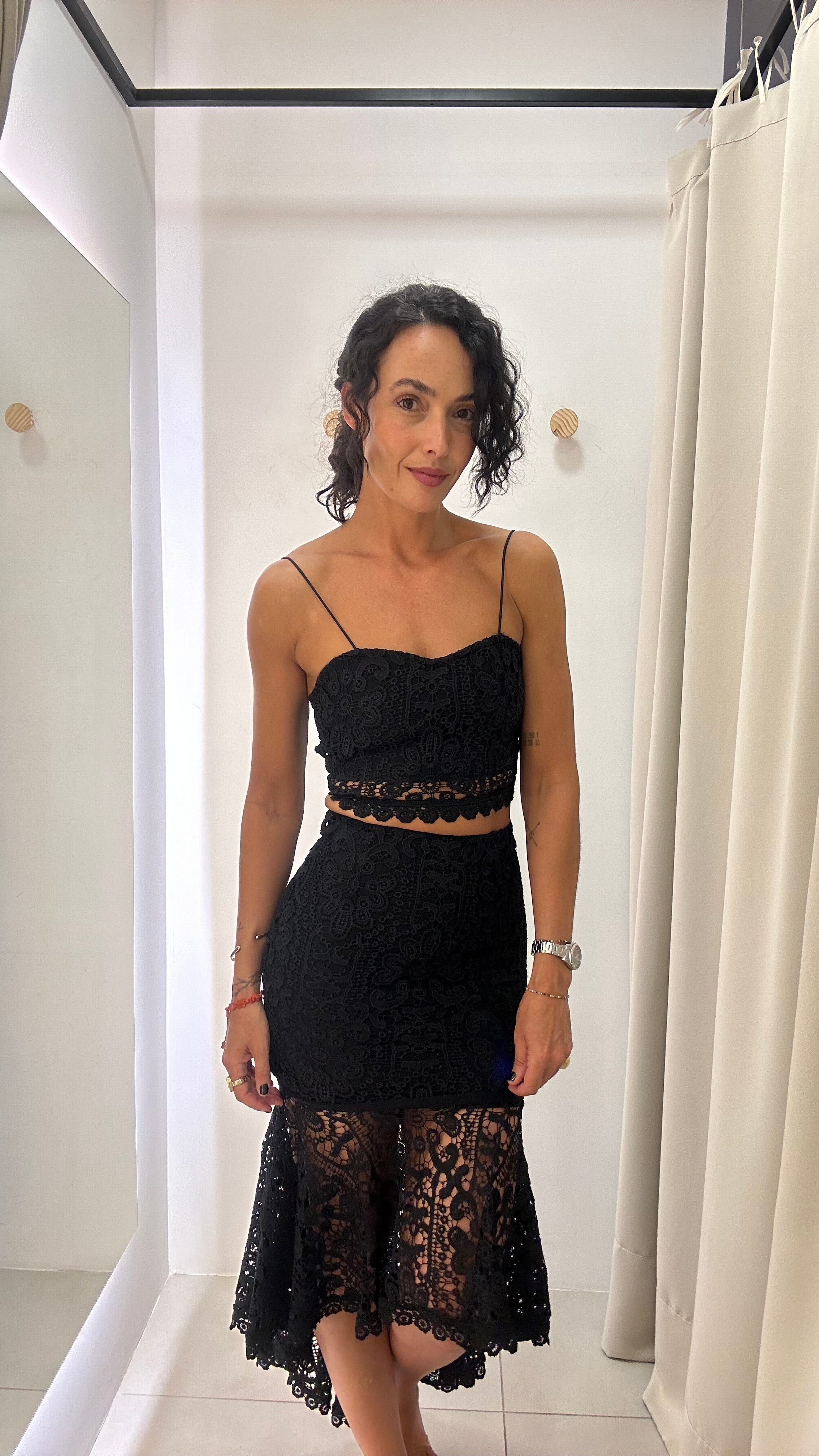 Conjunto Preto Renda