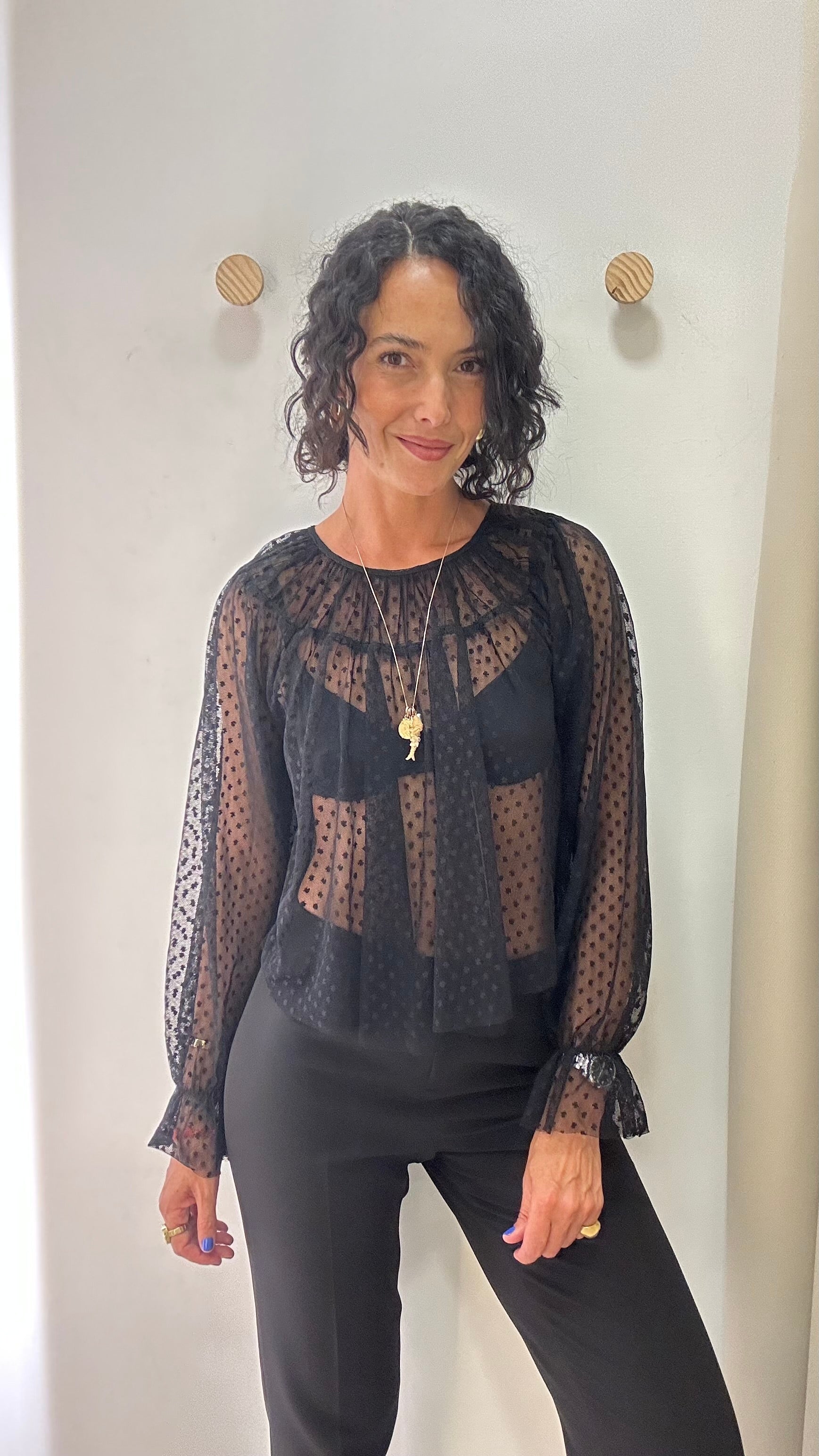 Blusa com Transparência Zara
