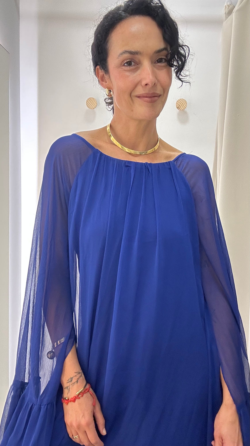 Vestido de Festa Azul Royal Longo