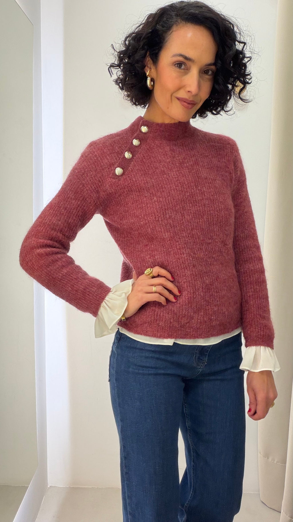 Tricot vinho Sézane