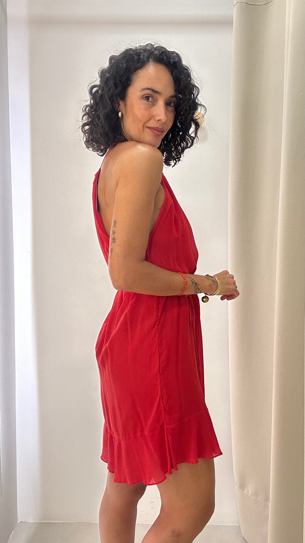 Vestido seda Animale