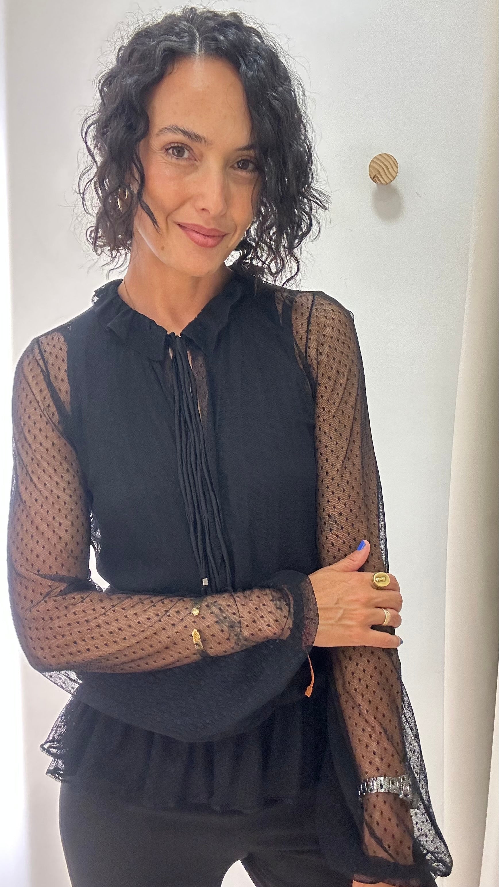 Blusa em tule