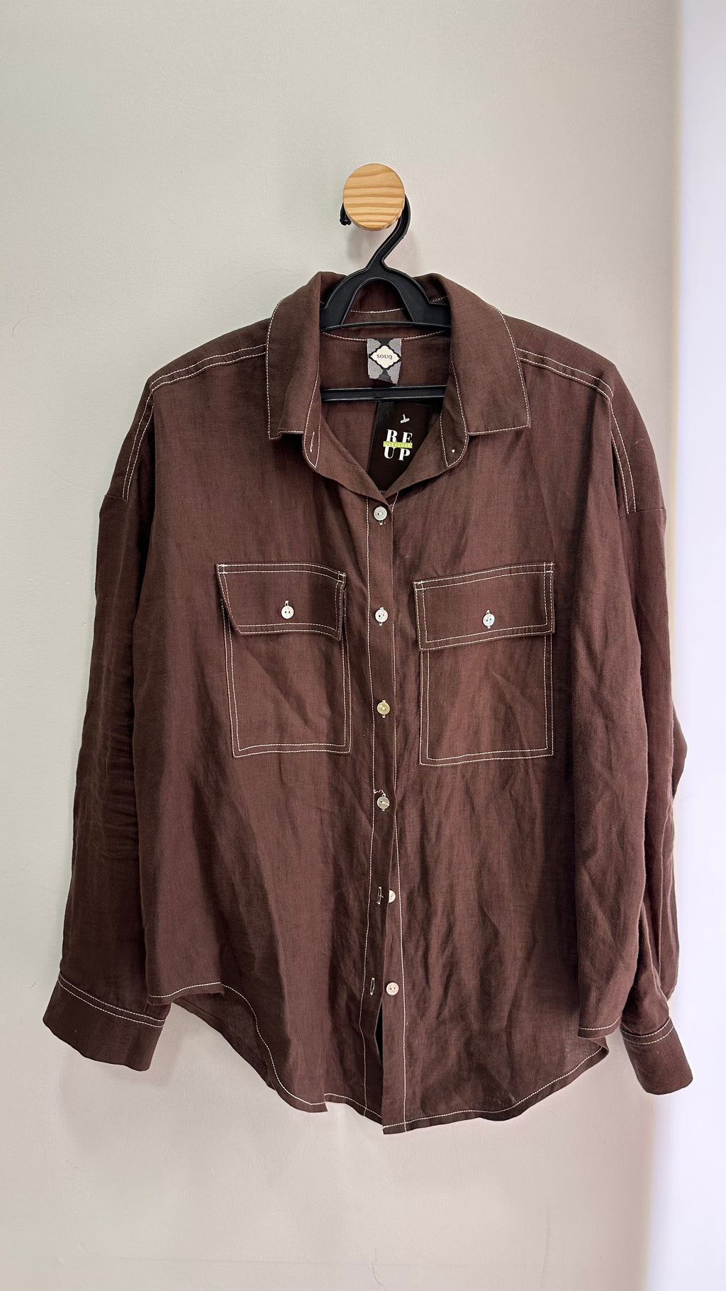 Conjunto Marrom linho Souq