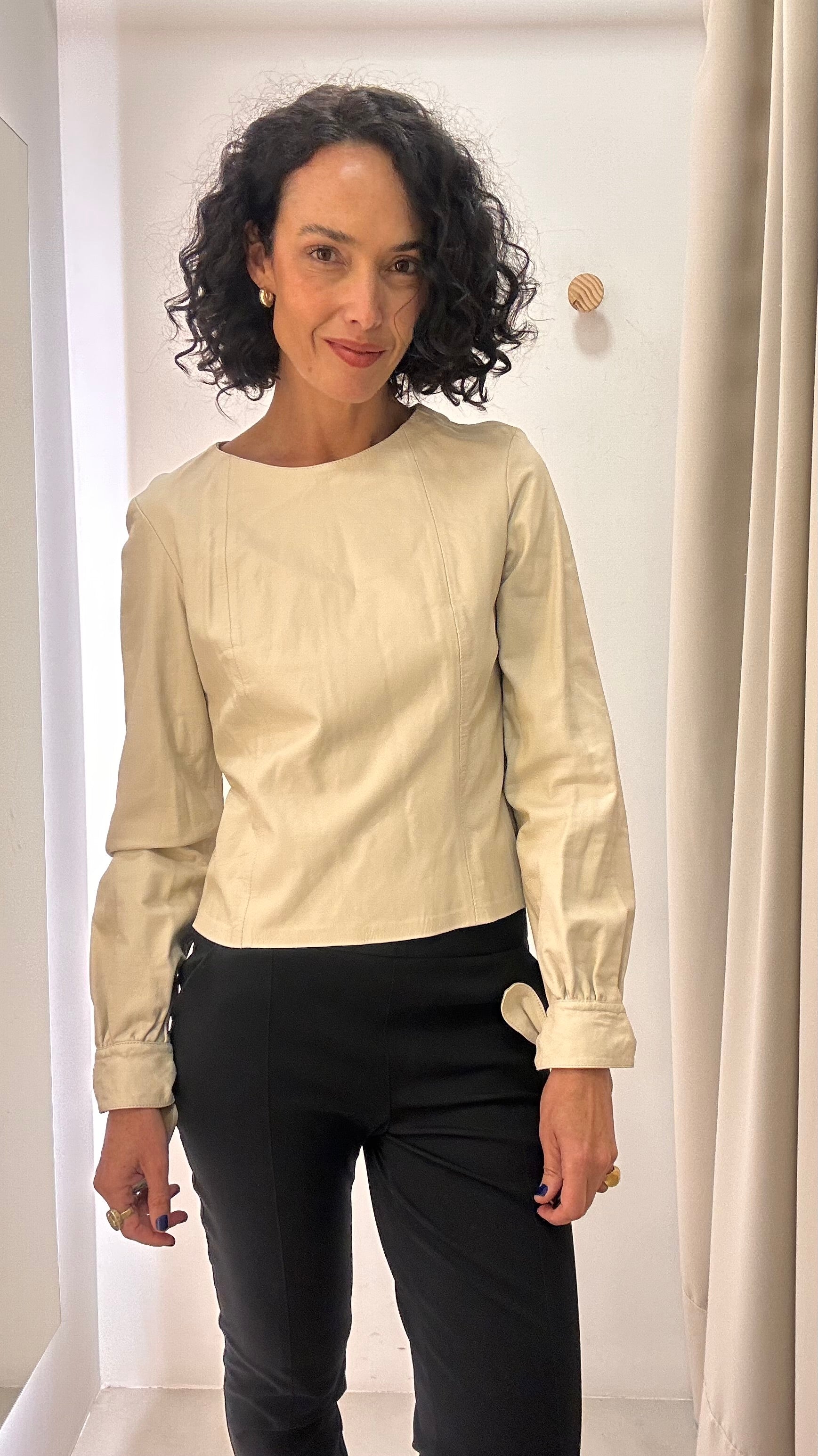 Blusa em couro