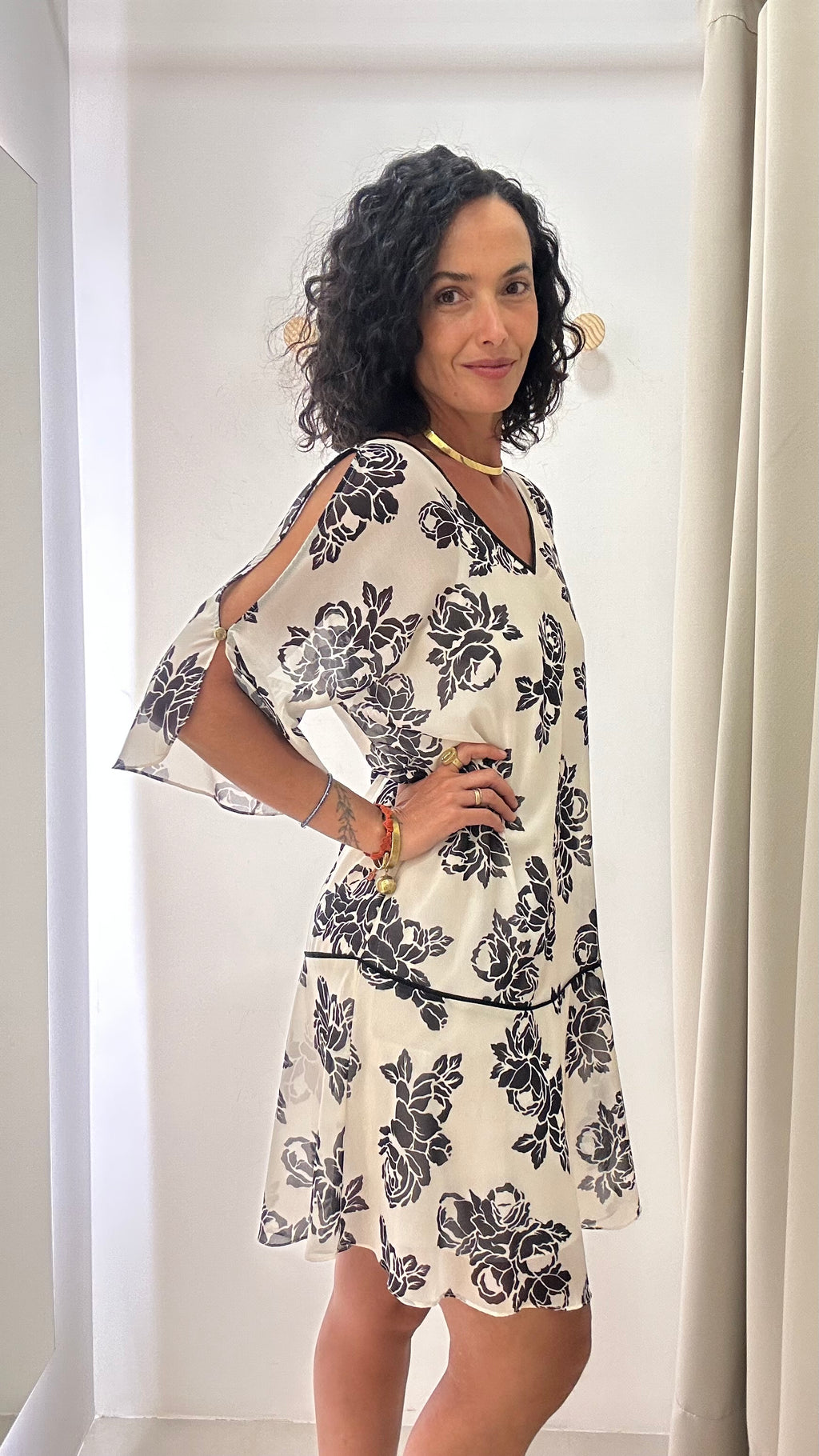 vestido bicolor iodice