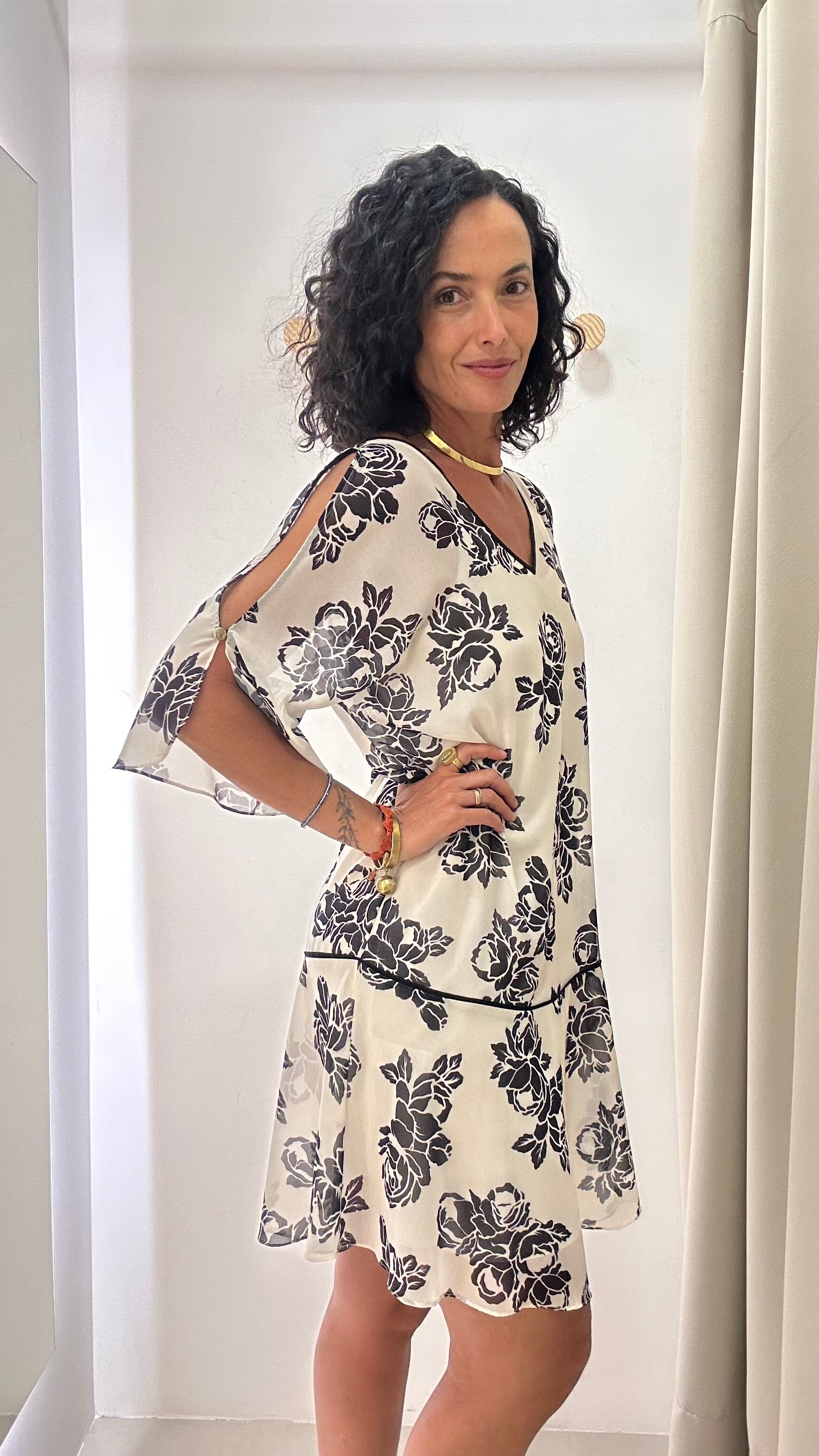 vestido bicolor iodice