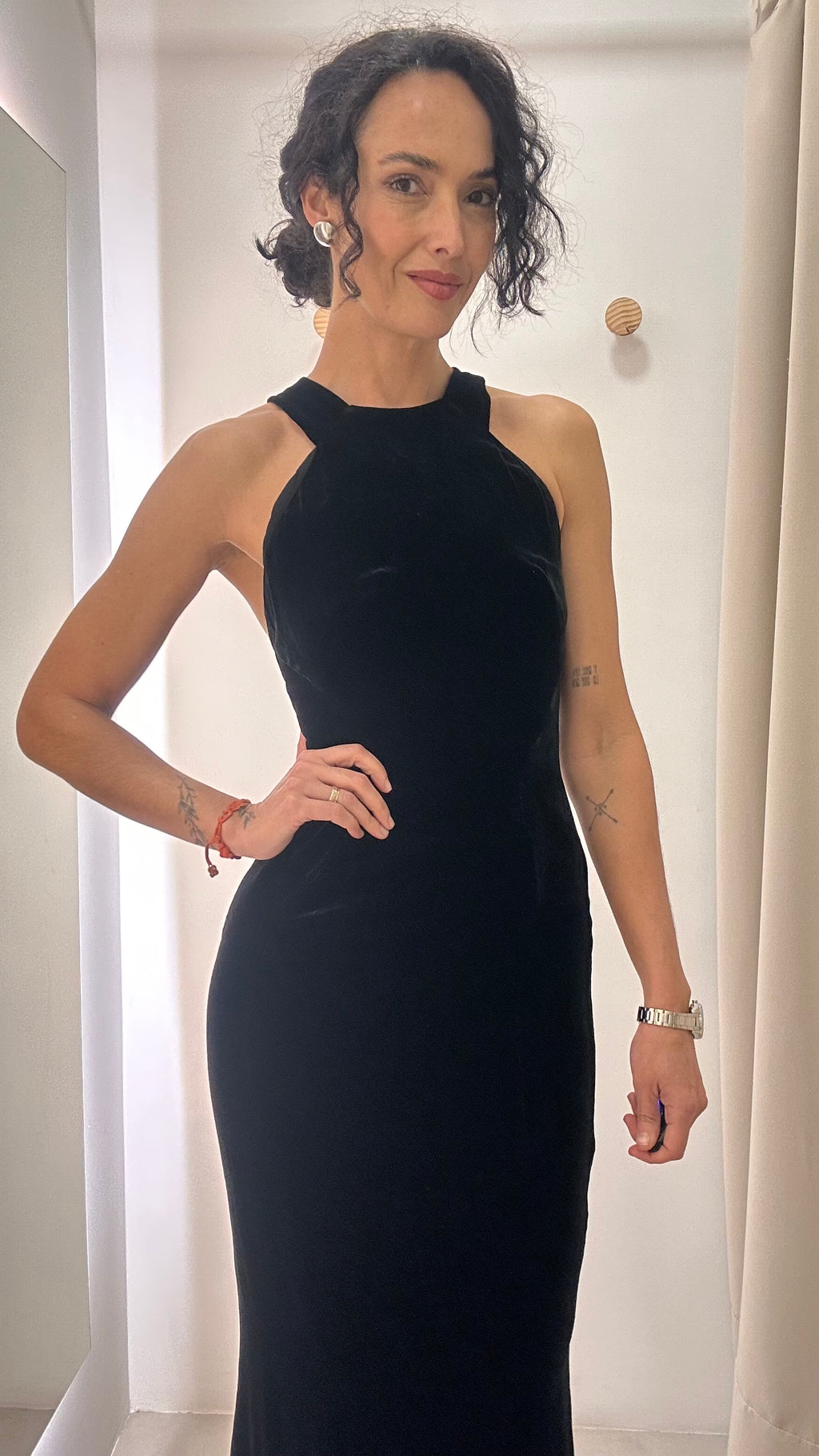 Vestido veludo Le Lis Blanc