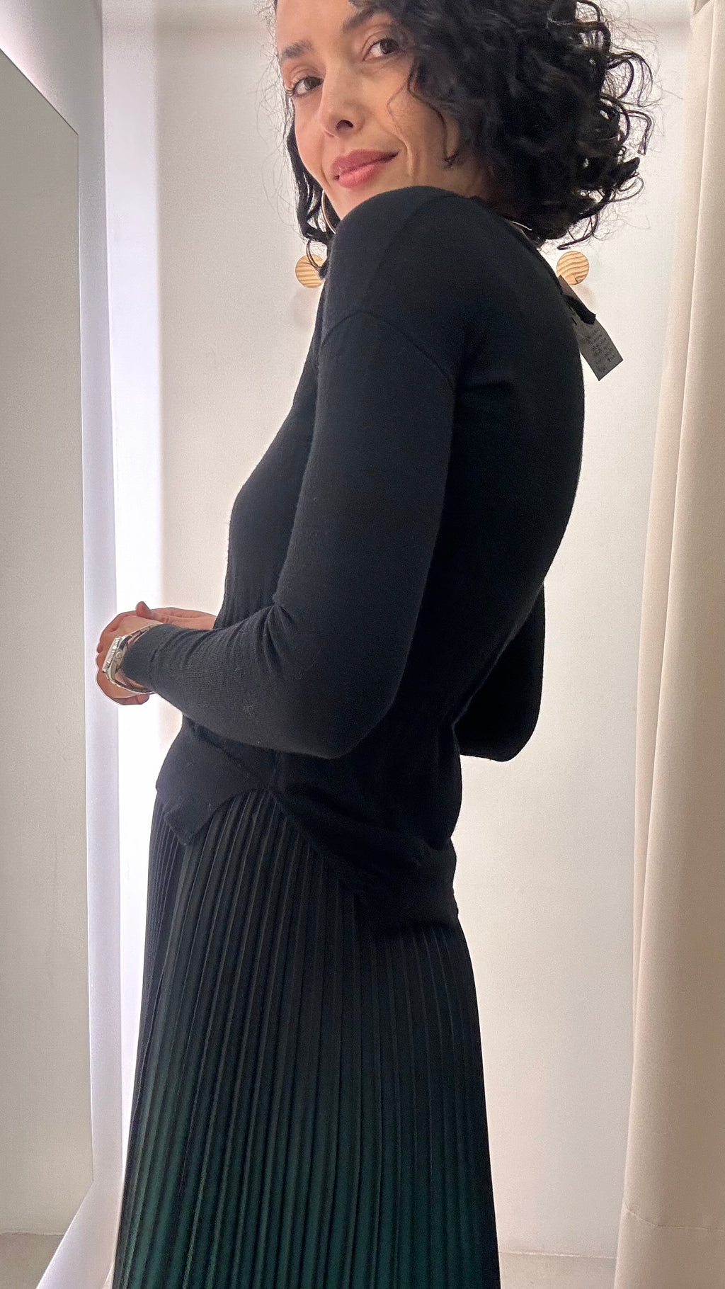 Tricot Preto 100% Lã