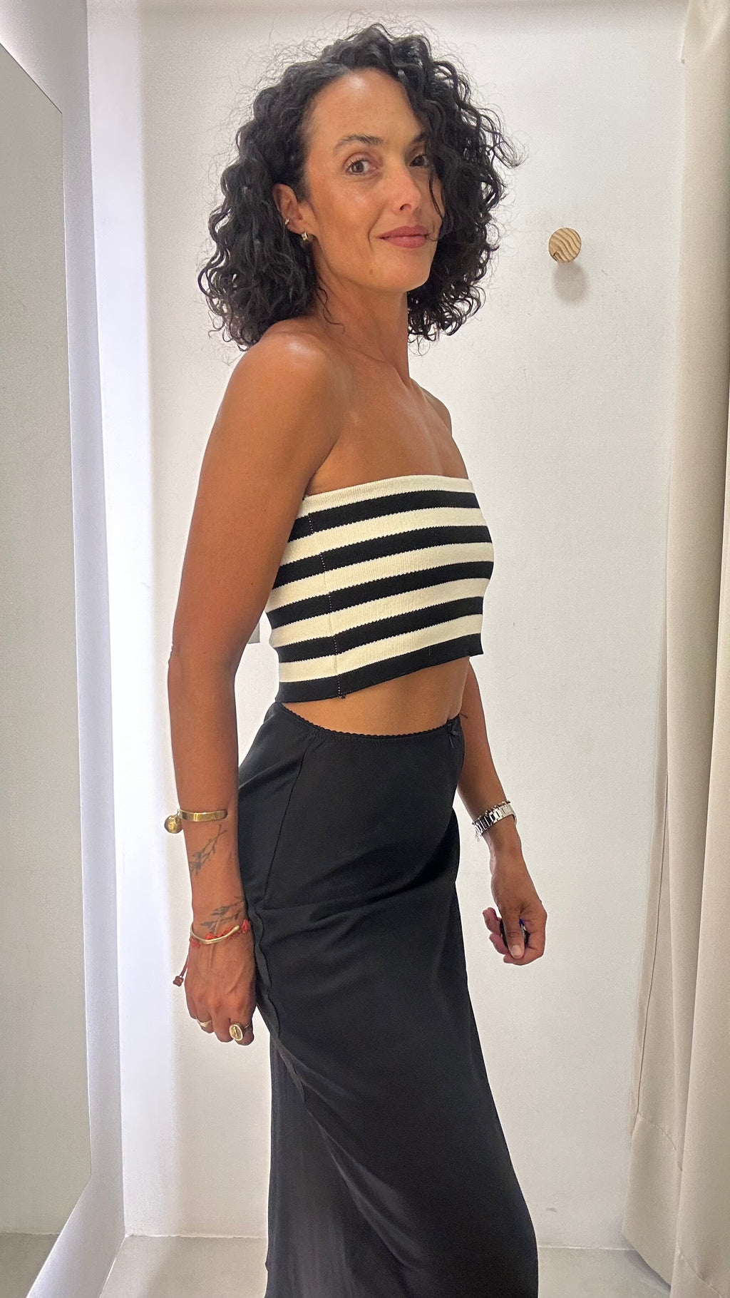 Cropped de Malha Listrado