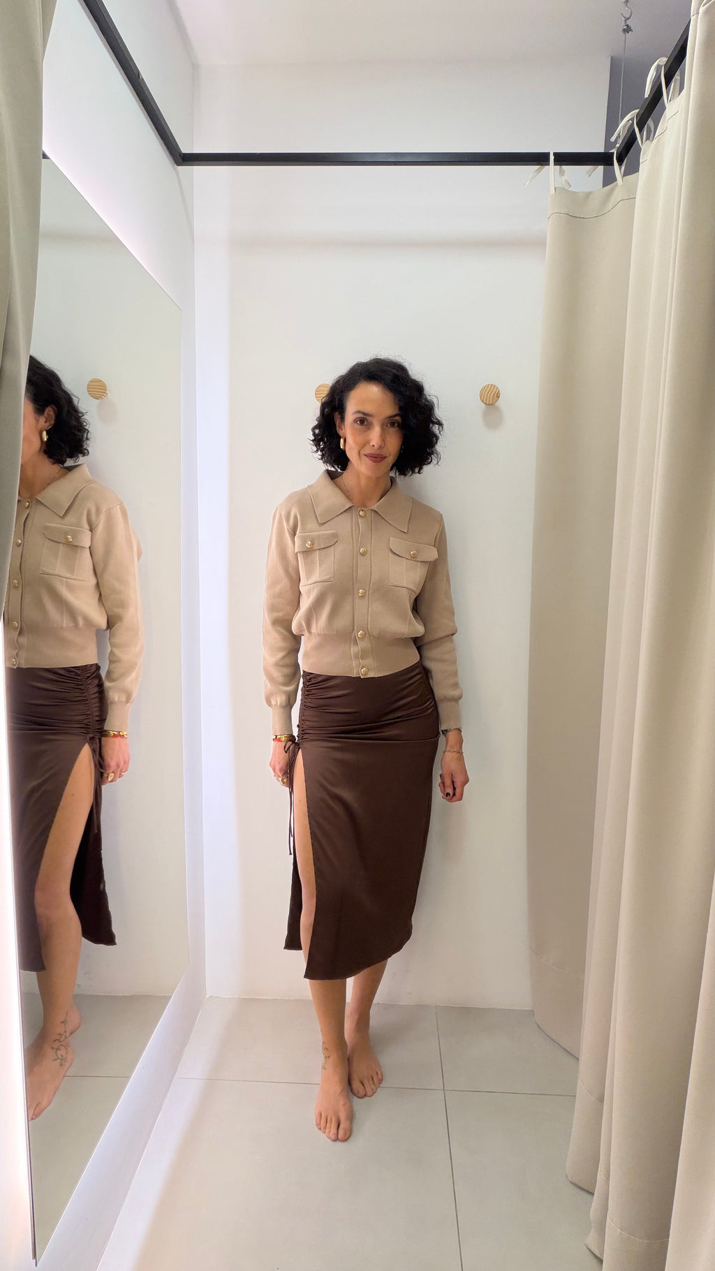 Saia Marrom Zara