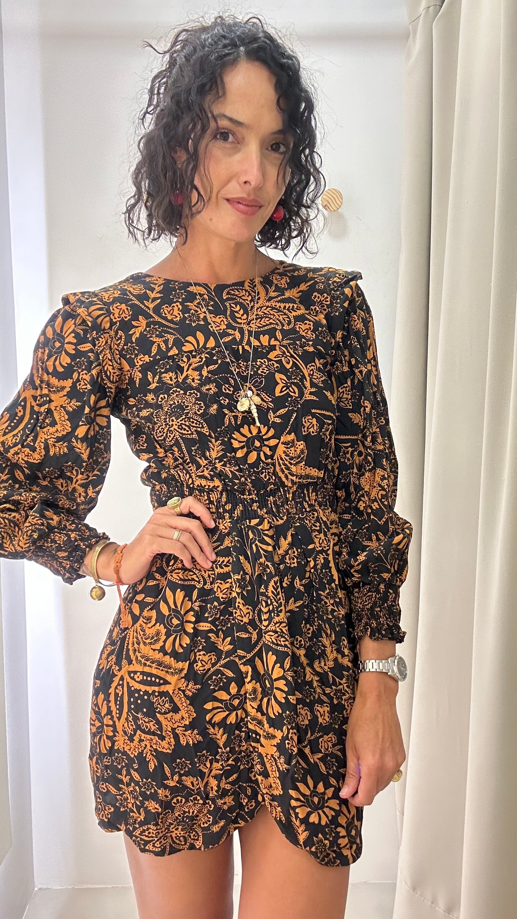 Vestido Estampa Floral Zara
