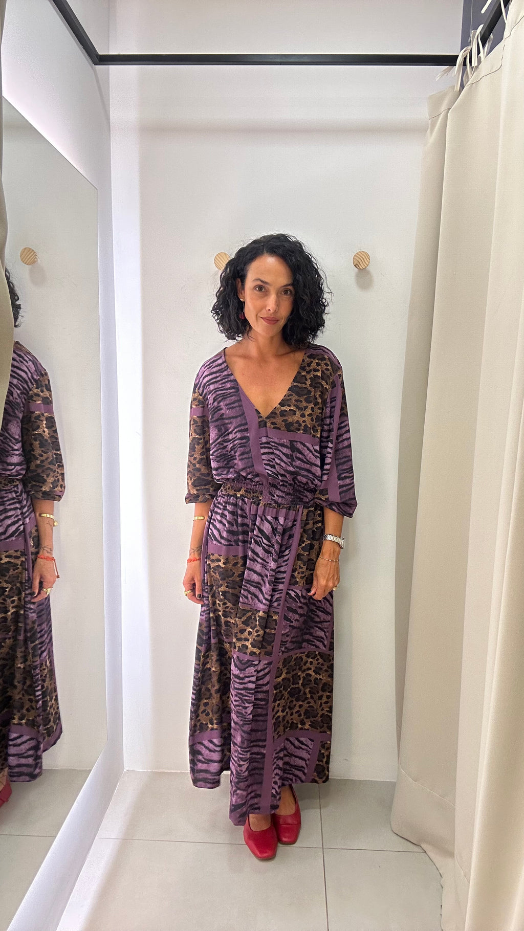 Vestido Longo Animal Print Ingritta