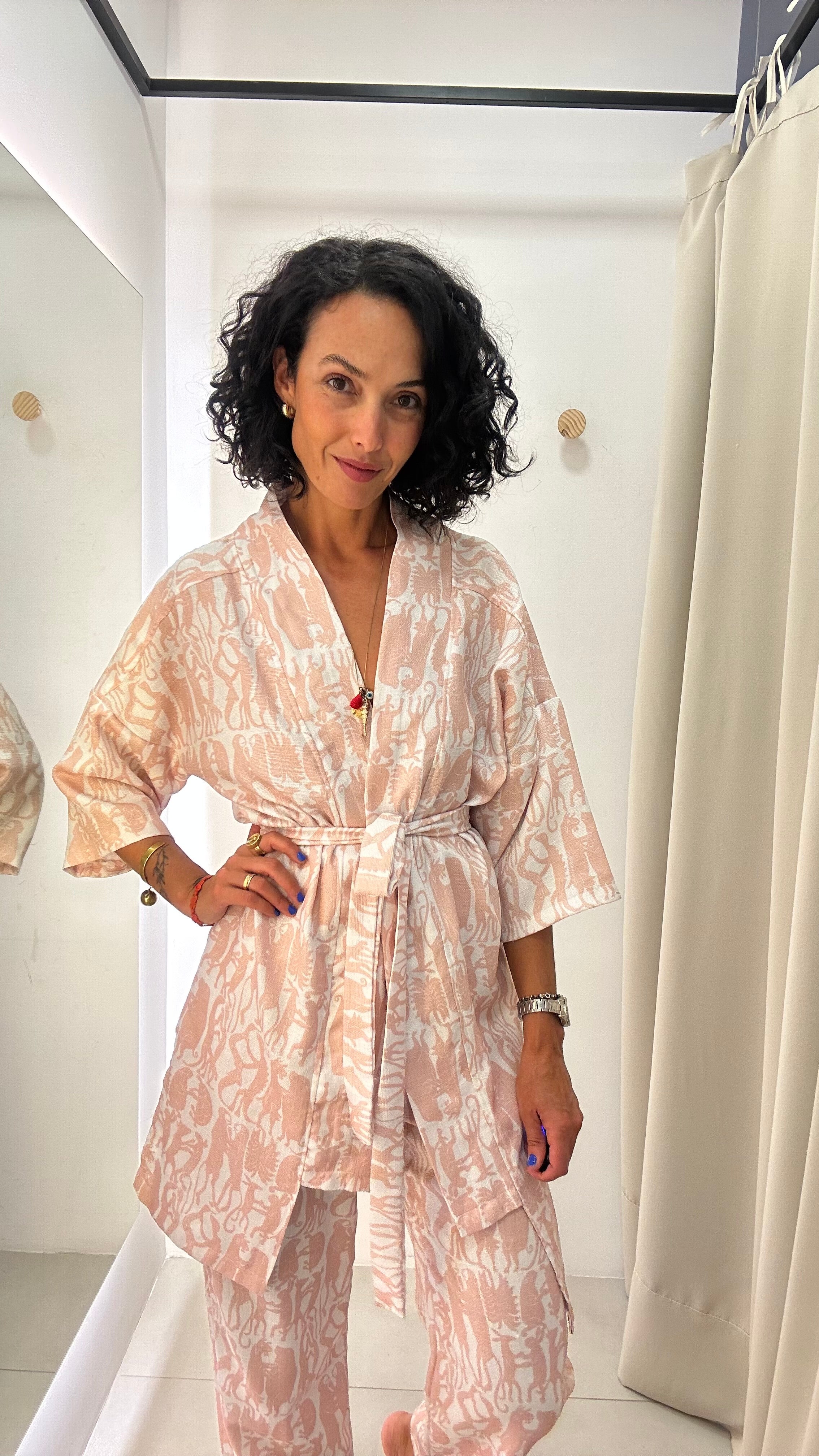 Conjunto Rosa Estampado