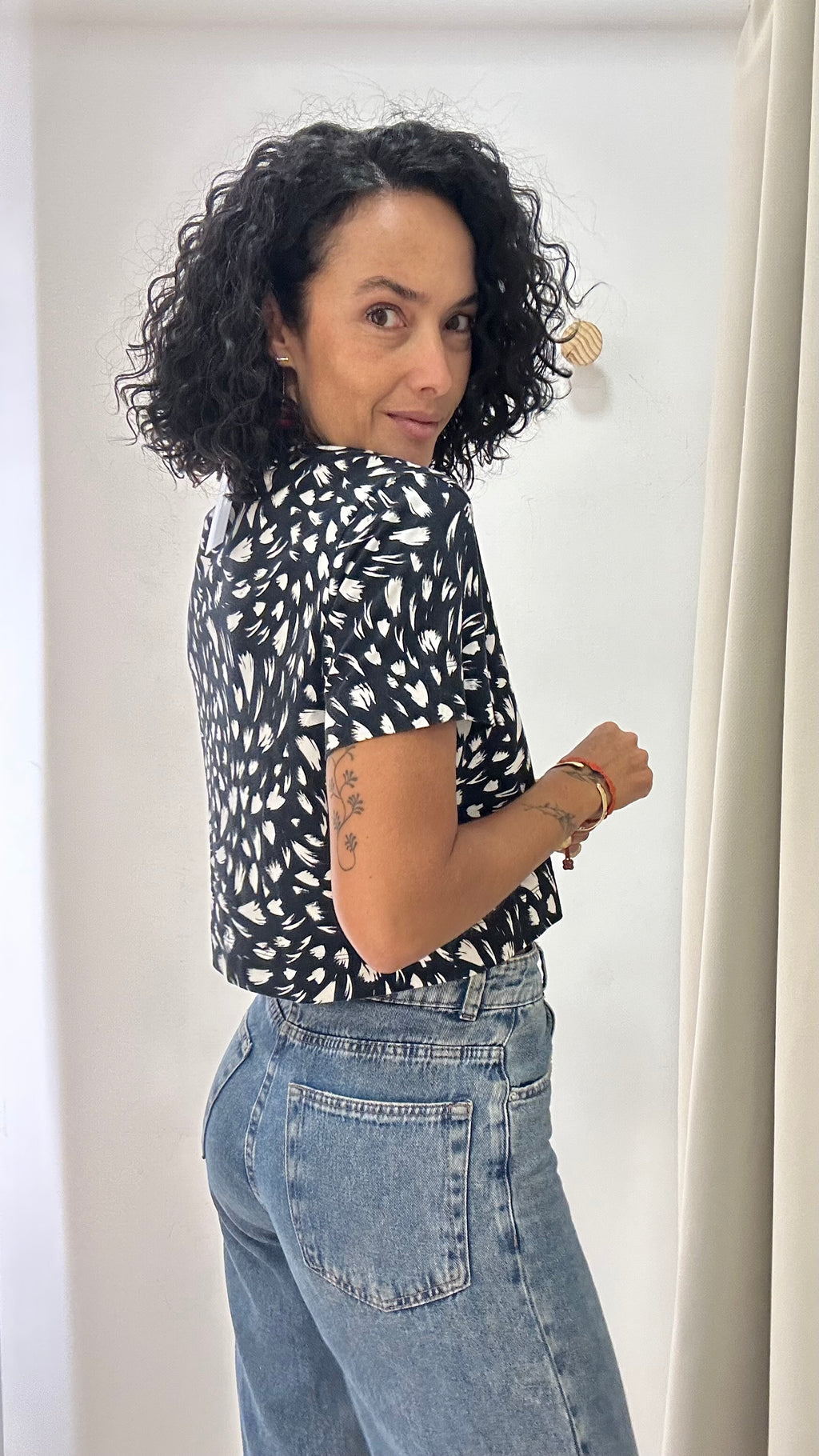 Cropped Preto e Branco