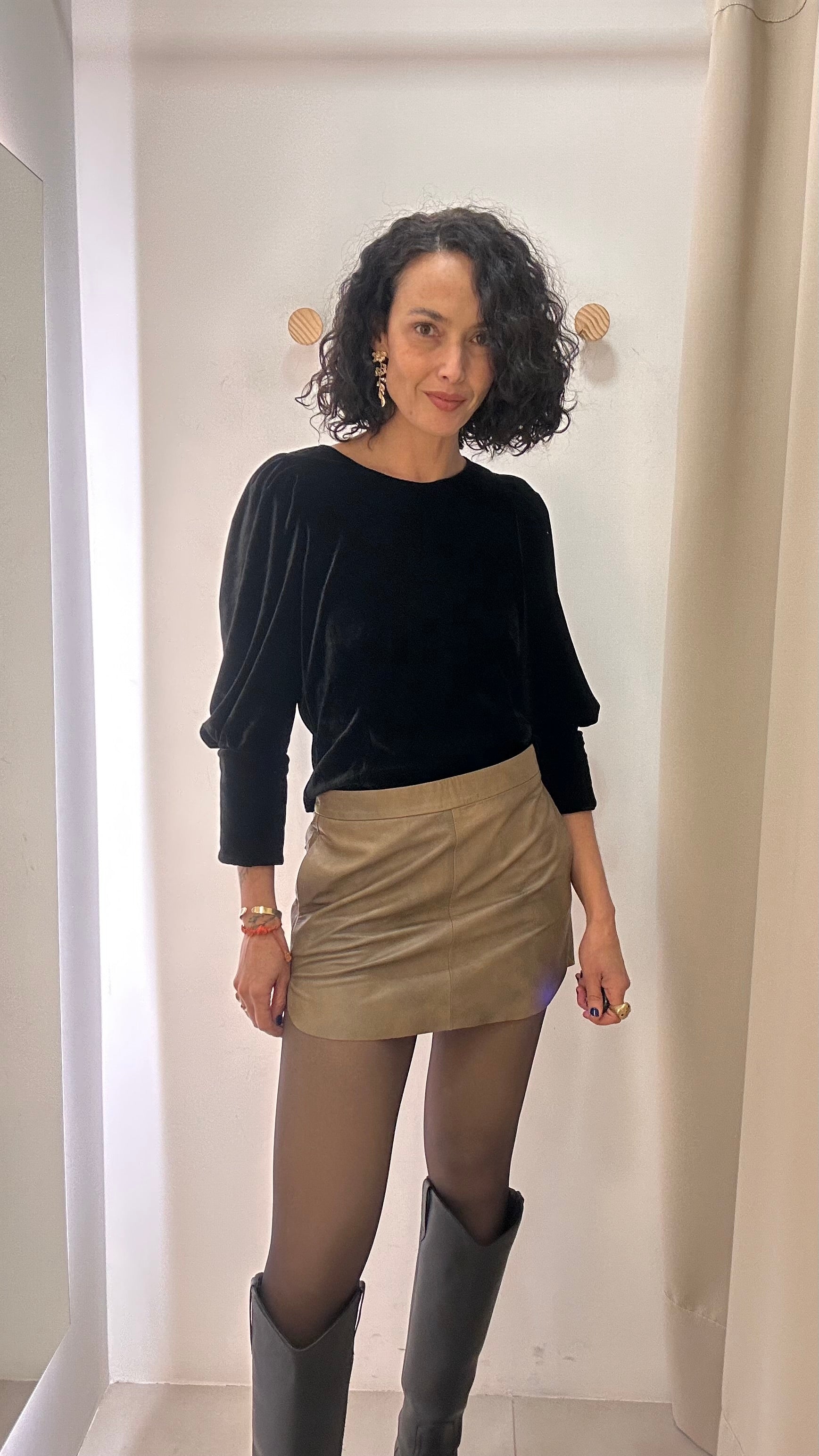 Blusa veludo Ton Âge