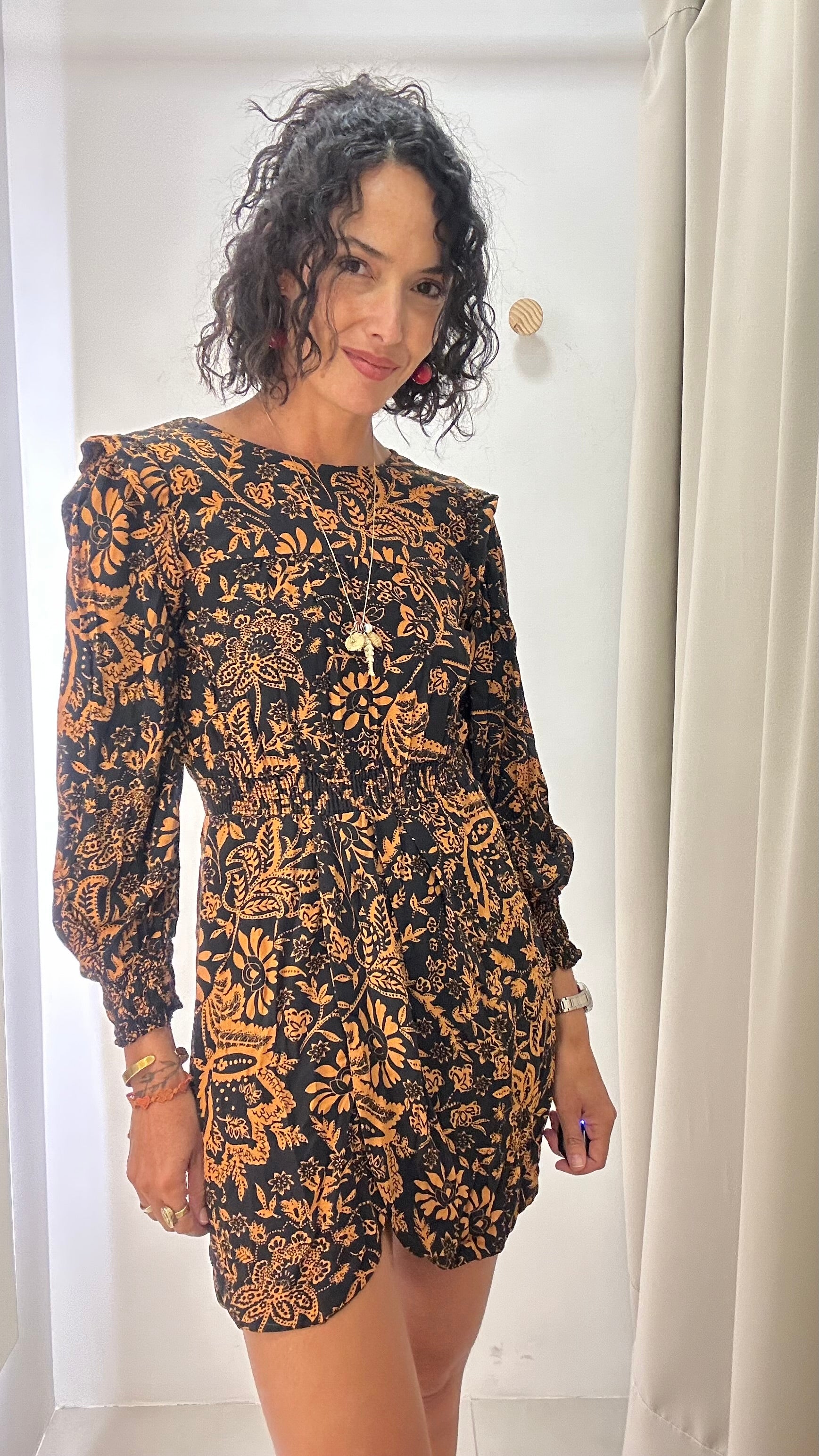 Vestido Estampa Floral Zara