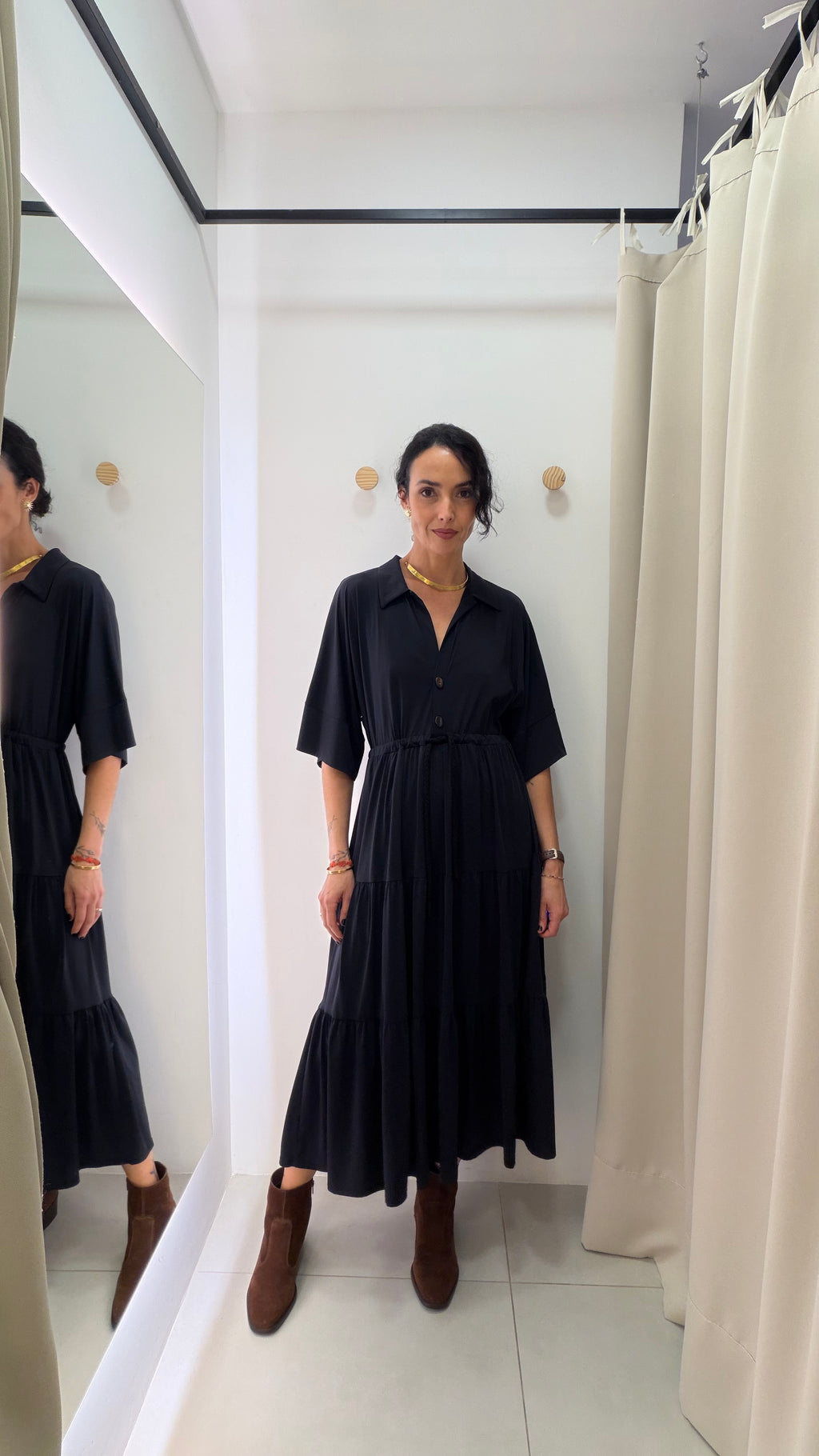Vestido Preto Voar
