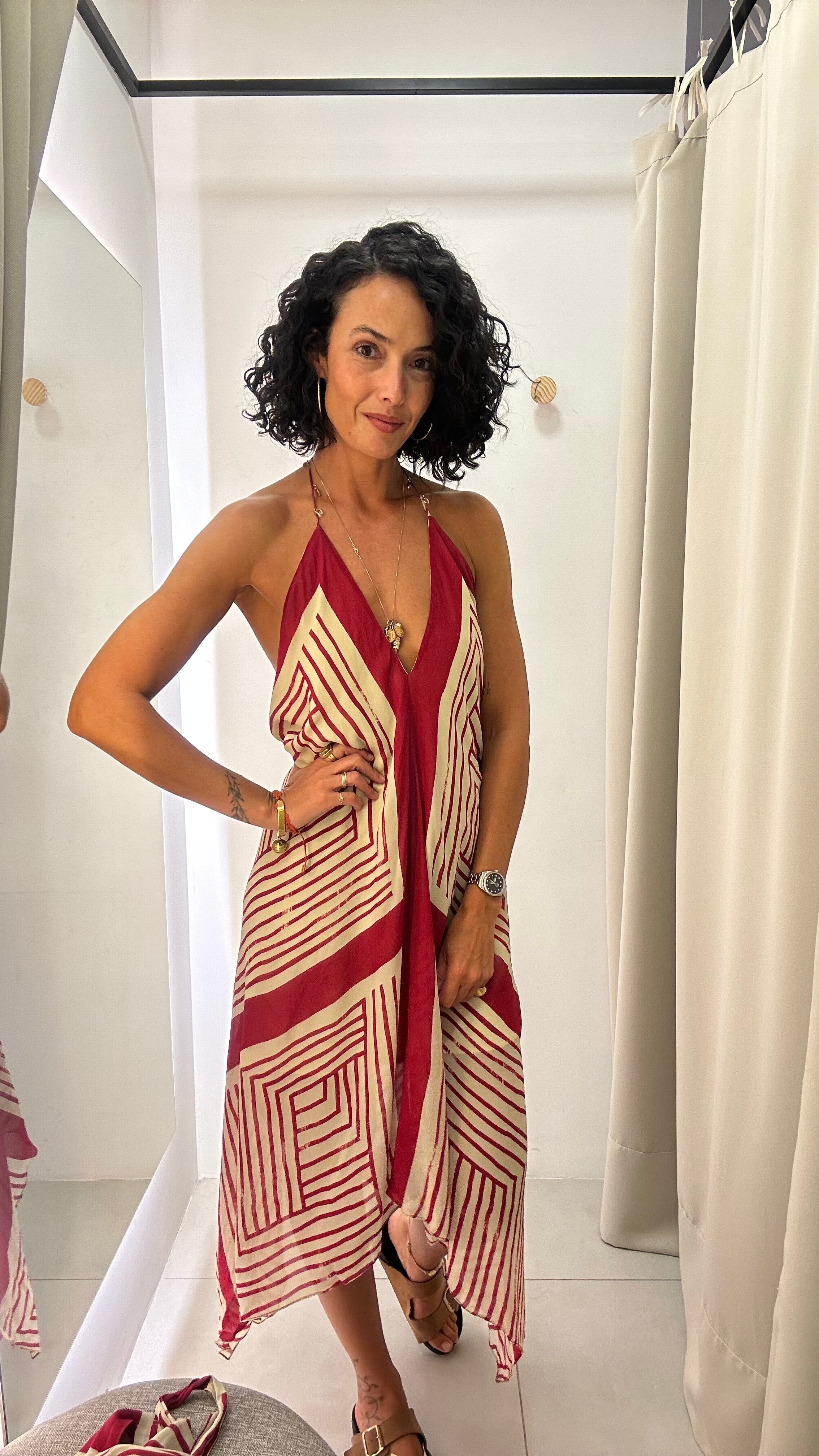 Vestido seda Animale