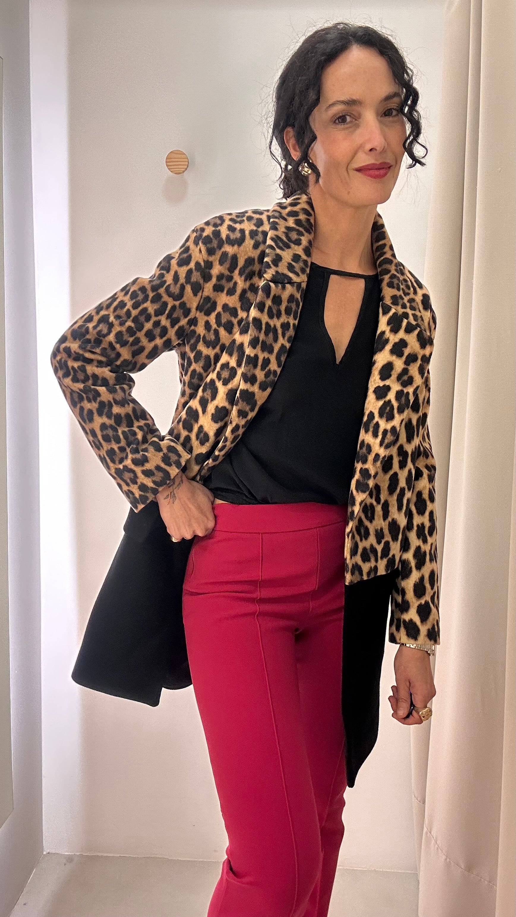 Casaco animal print Zara
