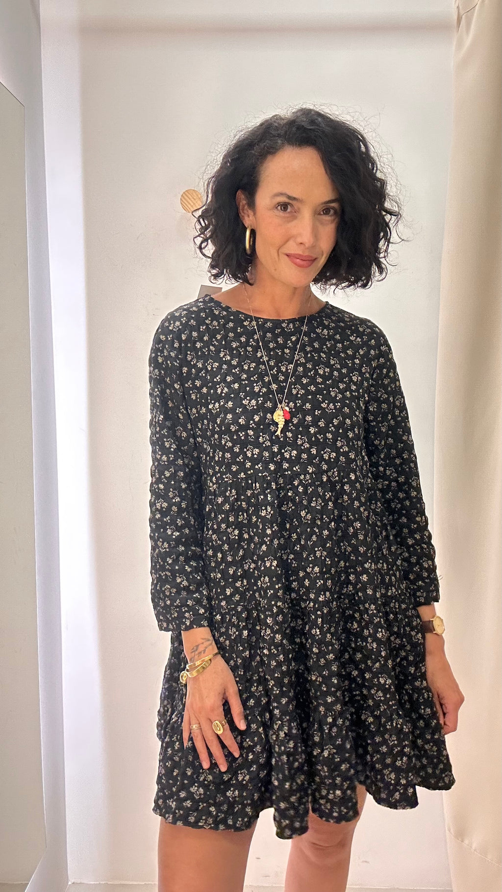 Vestido Estampa Floral Zara