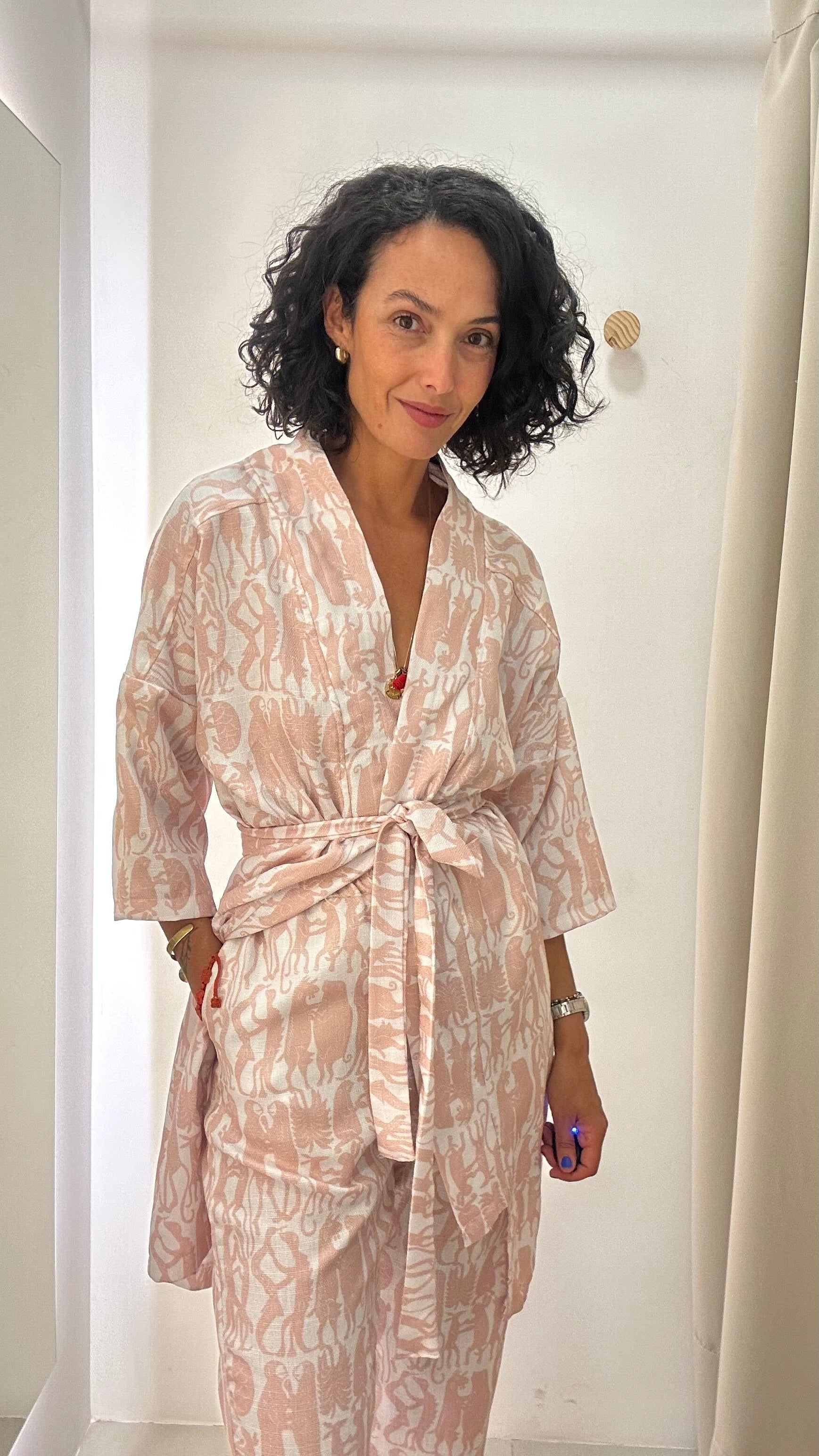 Conjunto Rosa Estampado